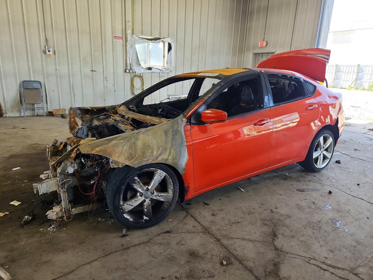 2015 Dodge Dart Gt Orange vin: 1C3CDFEB5FD403122