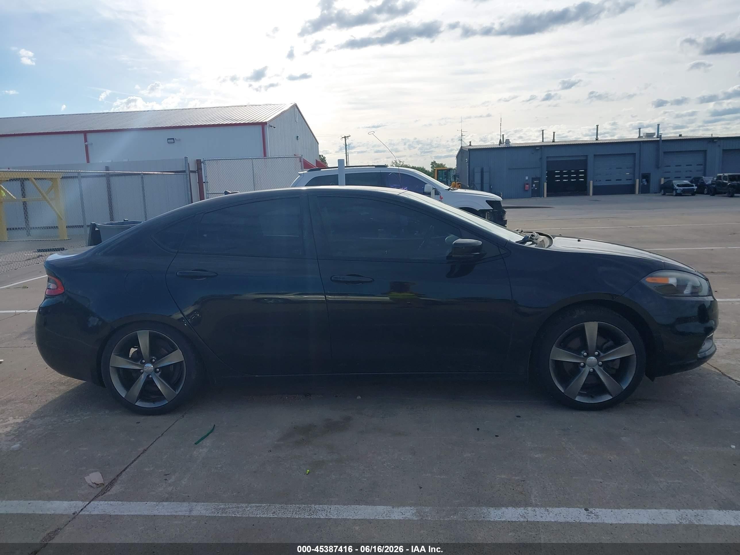 2015 Dodge Dart Gt Black vin: 1C3CDFEB6FD193985
