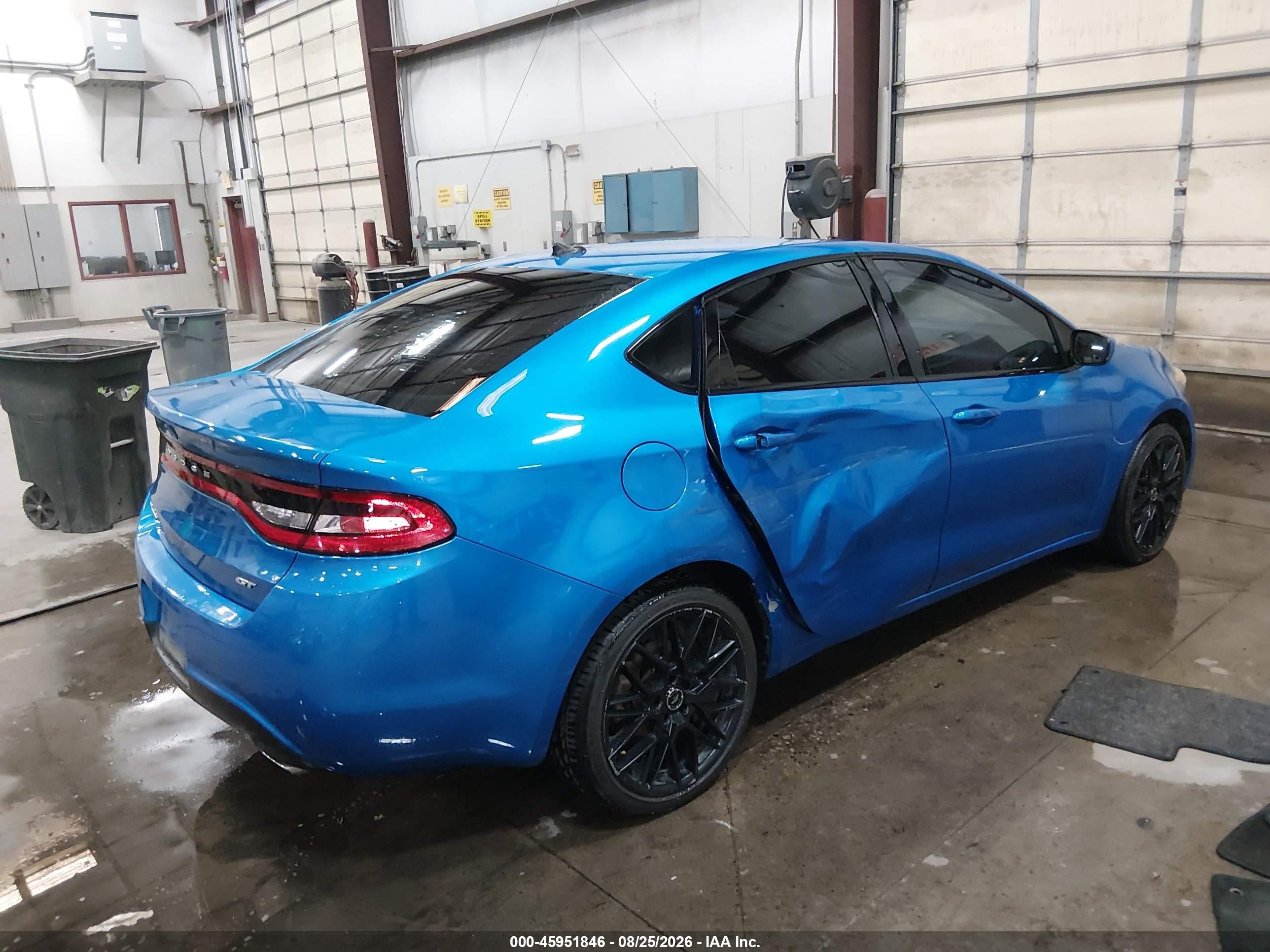 2015 Dodge Dart Gt Blue vin: 1C3CDFEB6FD368980