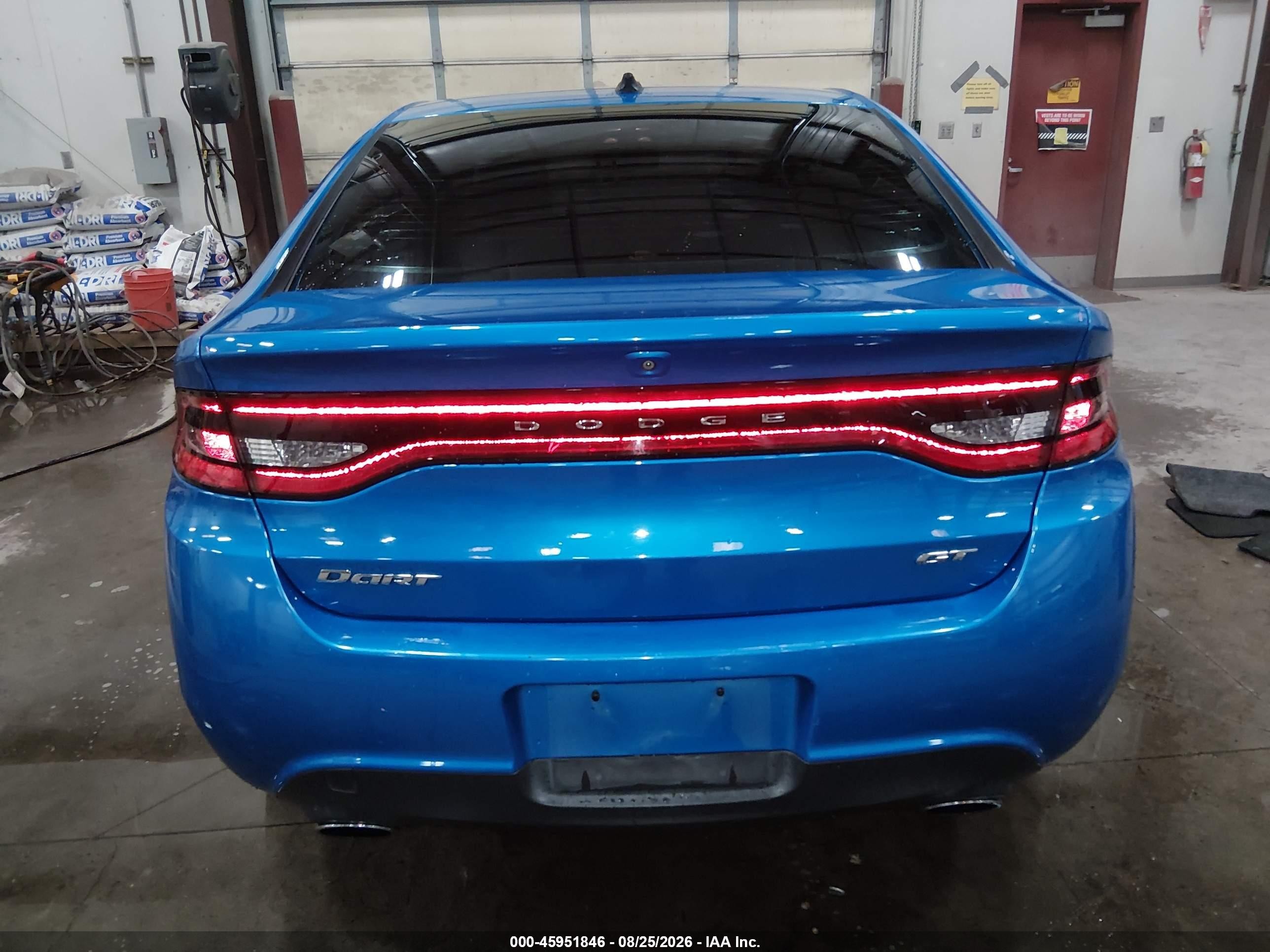 2015 Dodge Dart Gt Blue vin: 1C3CDFEB6FD368980