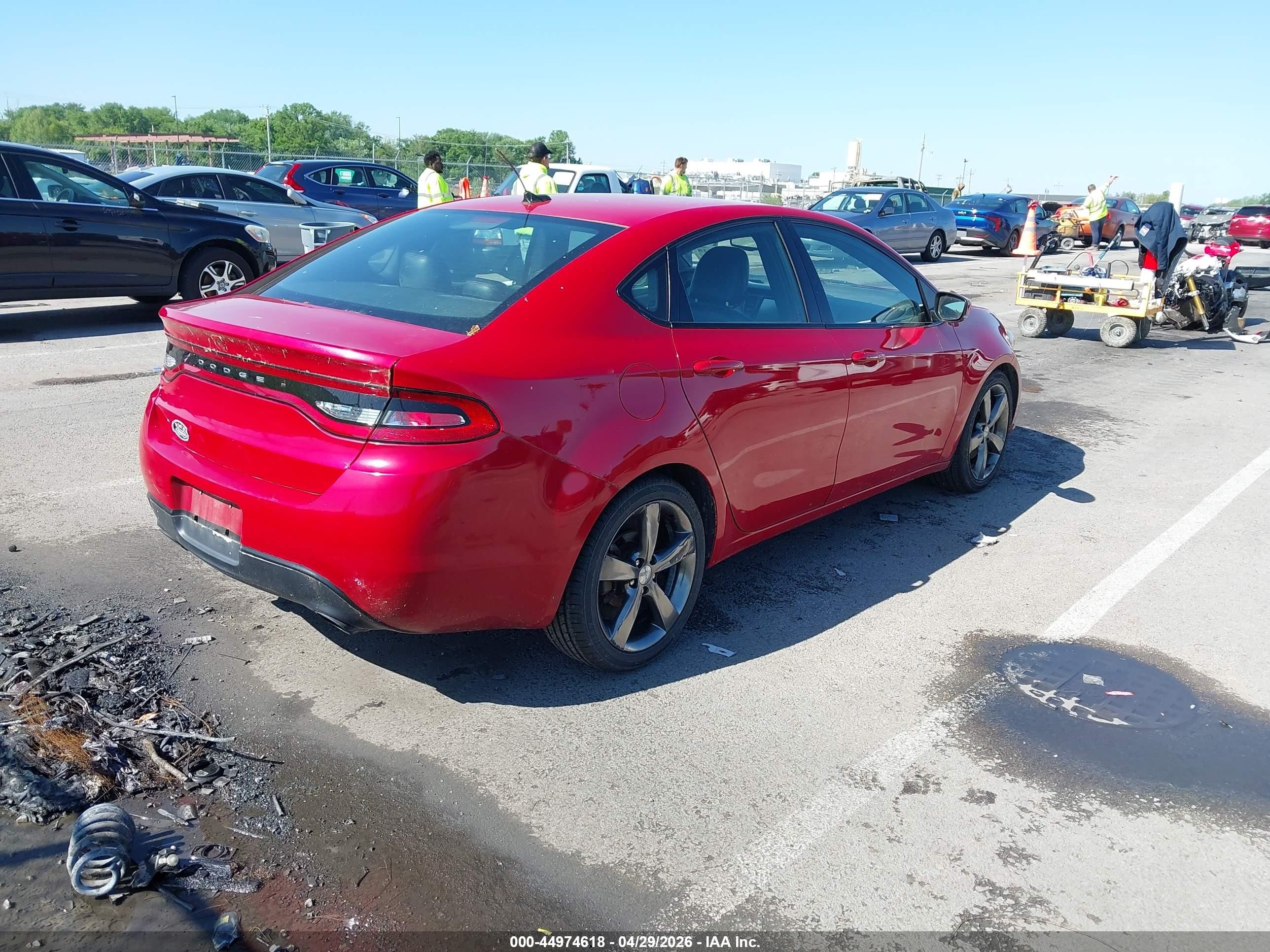 2016 Dodge Dart Gt Red vin: 1C3CDFEB6GD539020