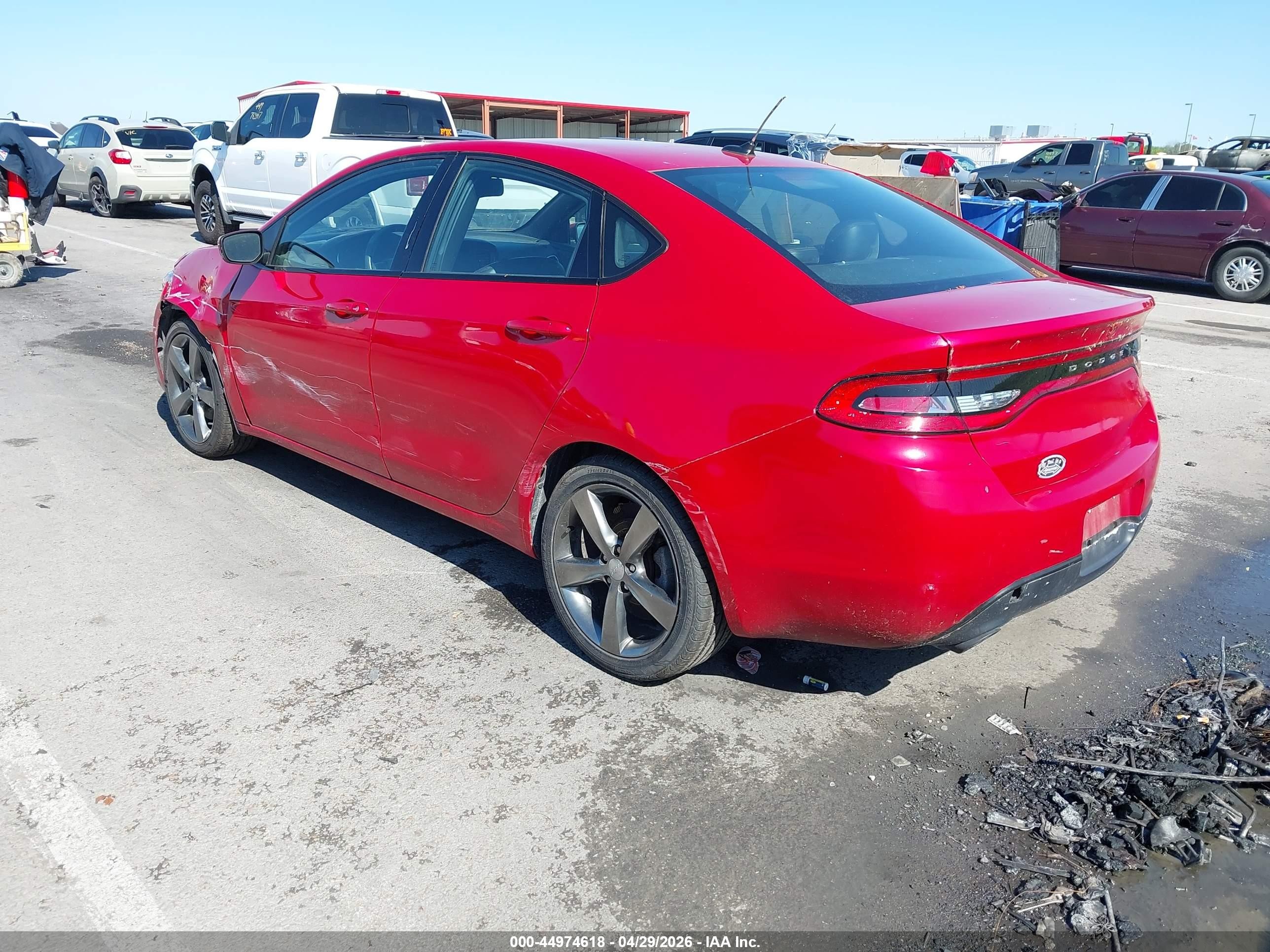2016 Dodge Dart Gt Red vin: 1C3CDFEB6GD539020