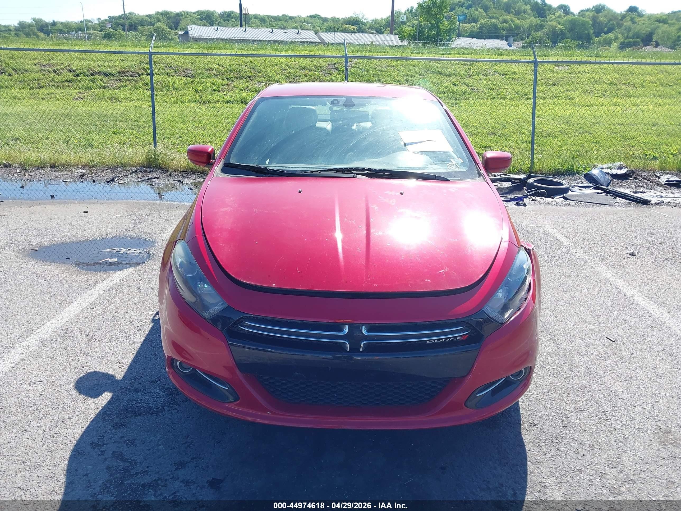 2016 Dodge Dart Gt Red vin: 1C3CDFEB6GD539020