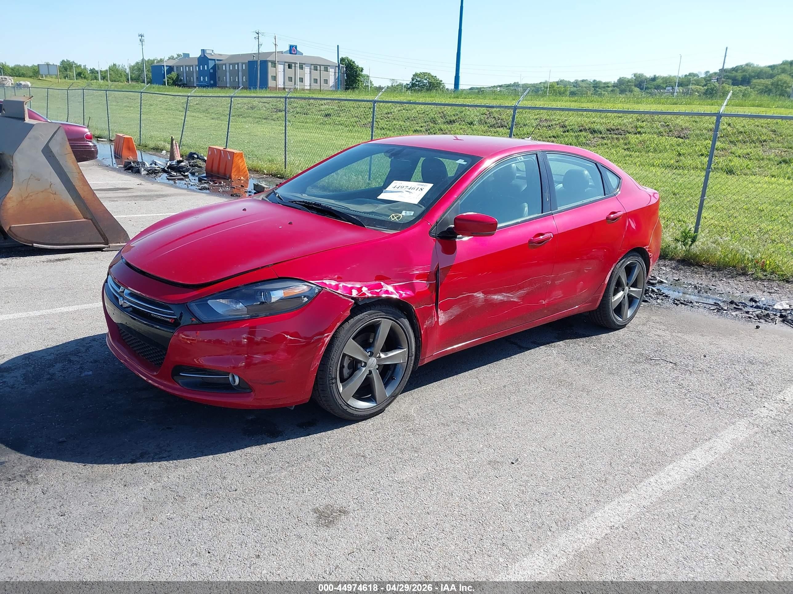2016 Dodge Dart Gt Red vin: 1C3CDFEB6GD539020