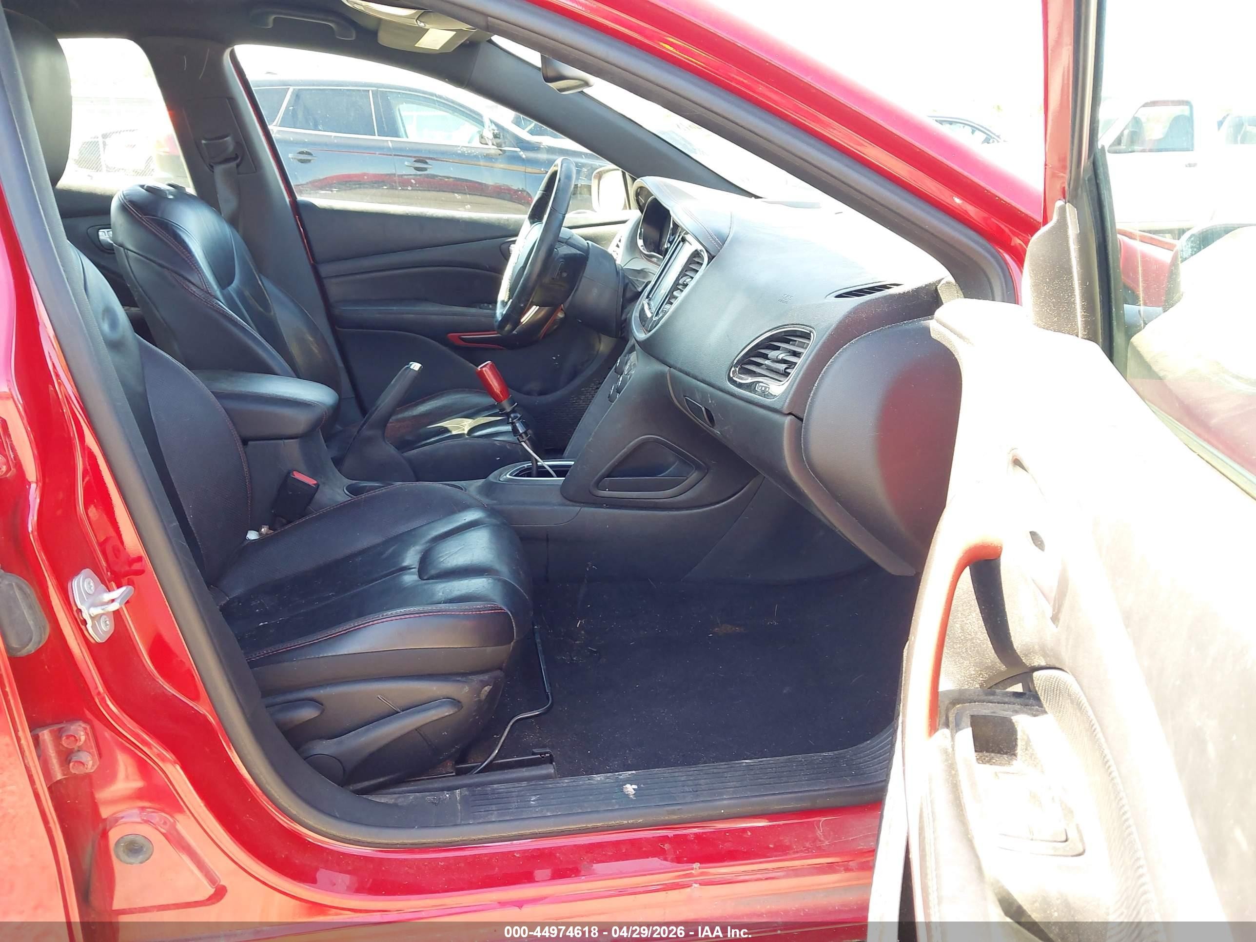2016 Dodge Dart Gt Red vin: 1C3CDFEB6GD539020
