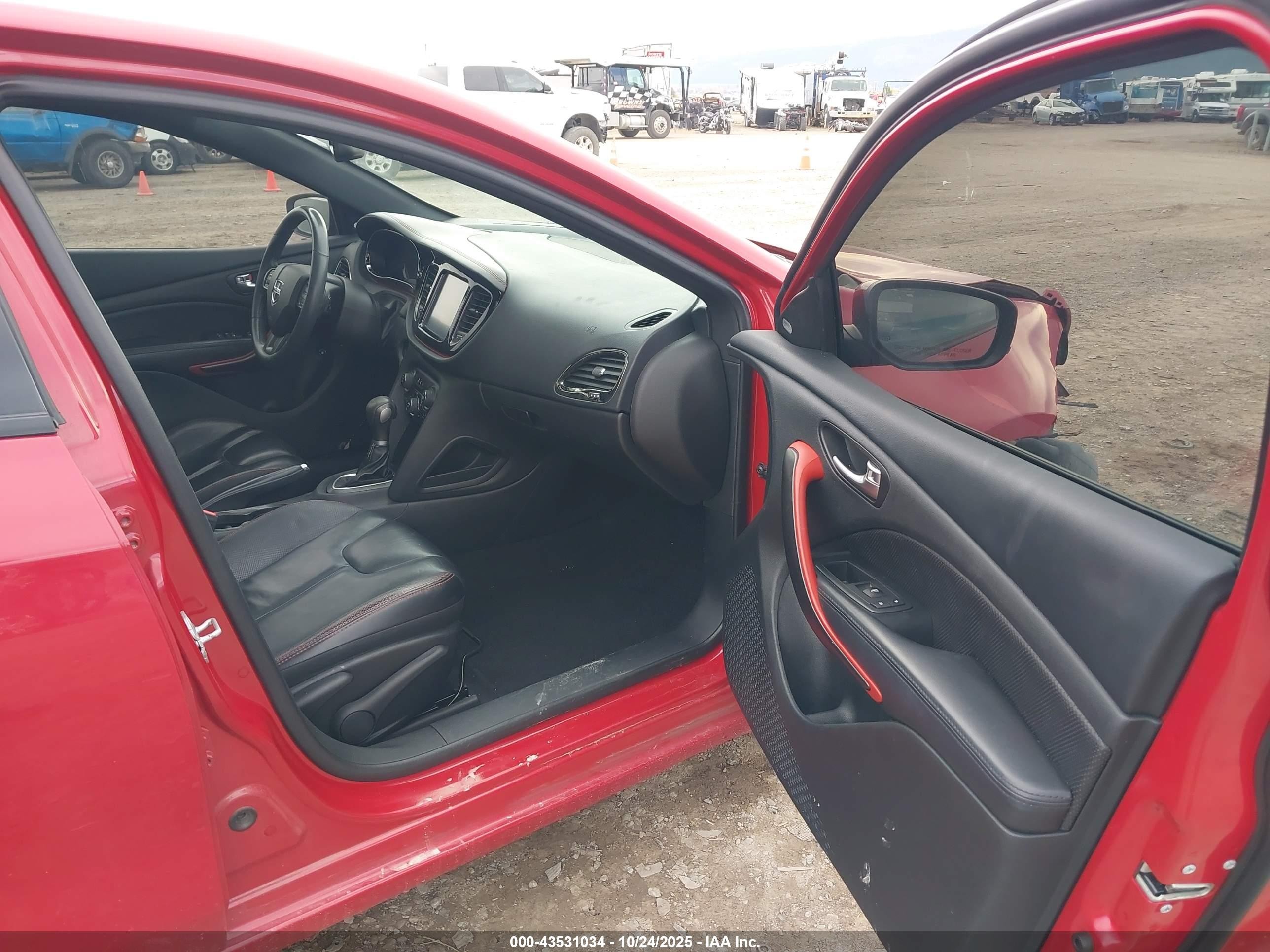 2014 Dodge Dart Gt Red vin: 1C3CDFEB7ED676917