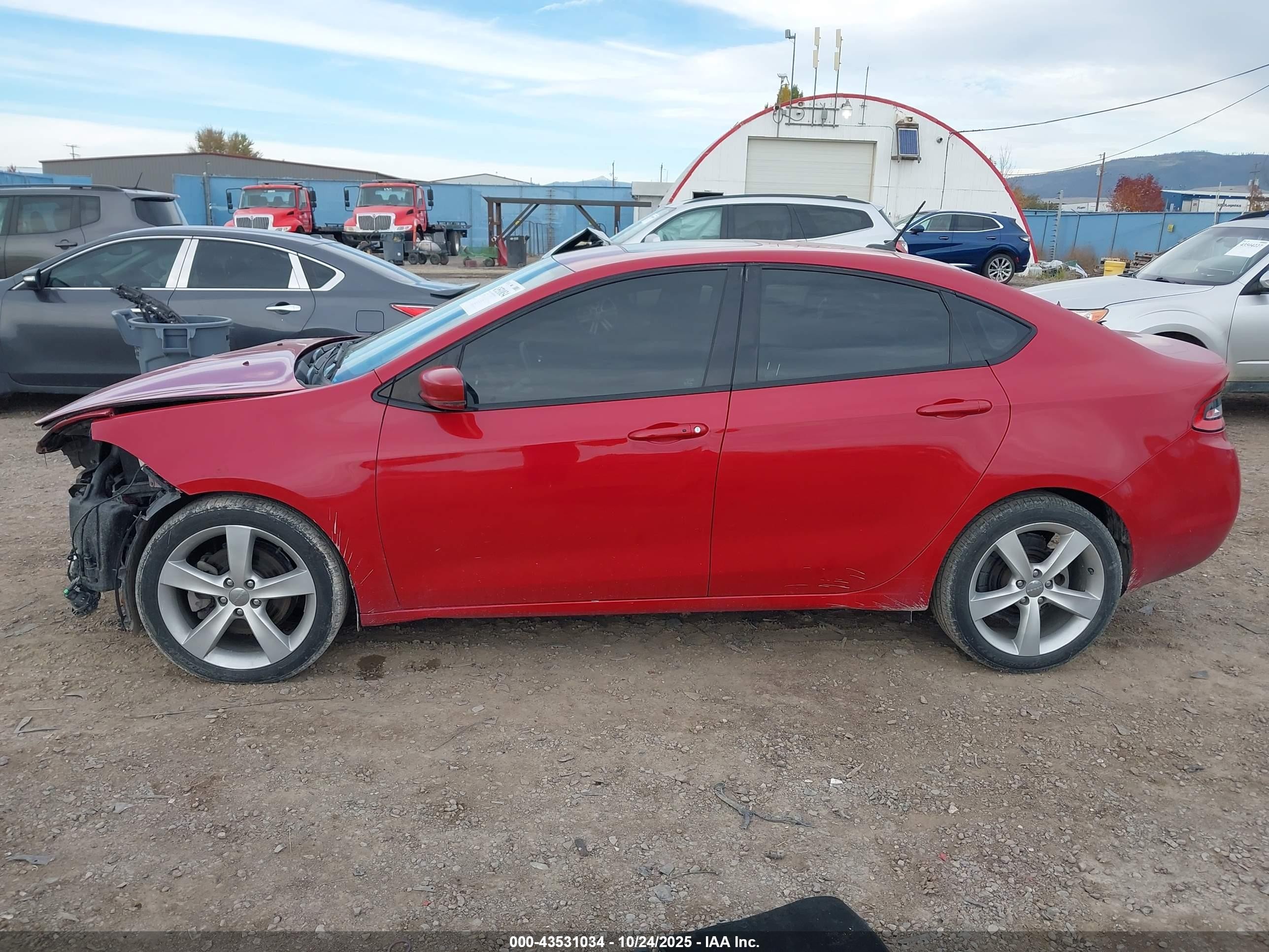 2014 Dodge Dart Gt Red vin: 1C3CDFEB7ED676917