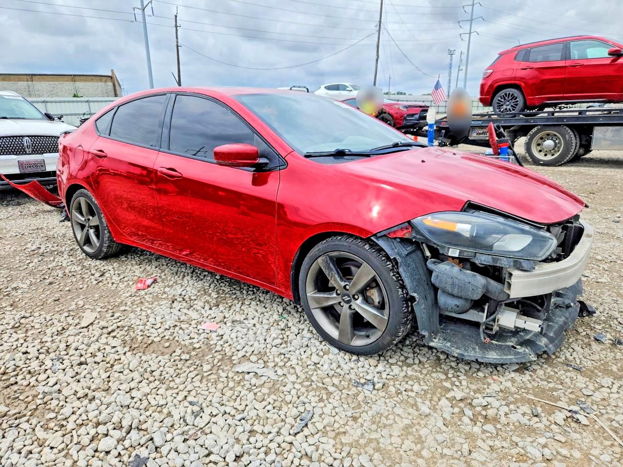 2014 Dodge Dart Gt Red vin: 1C3CDFEB7ED745251