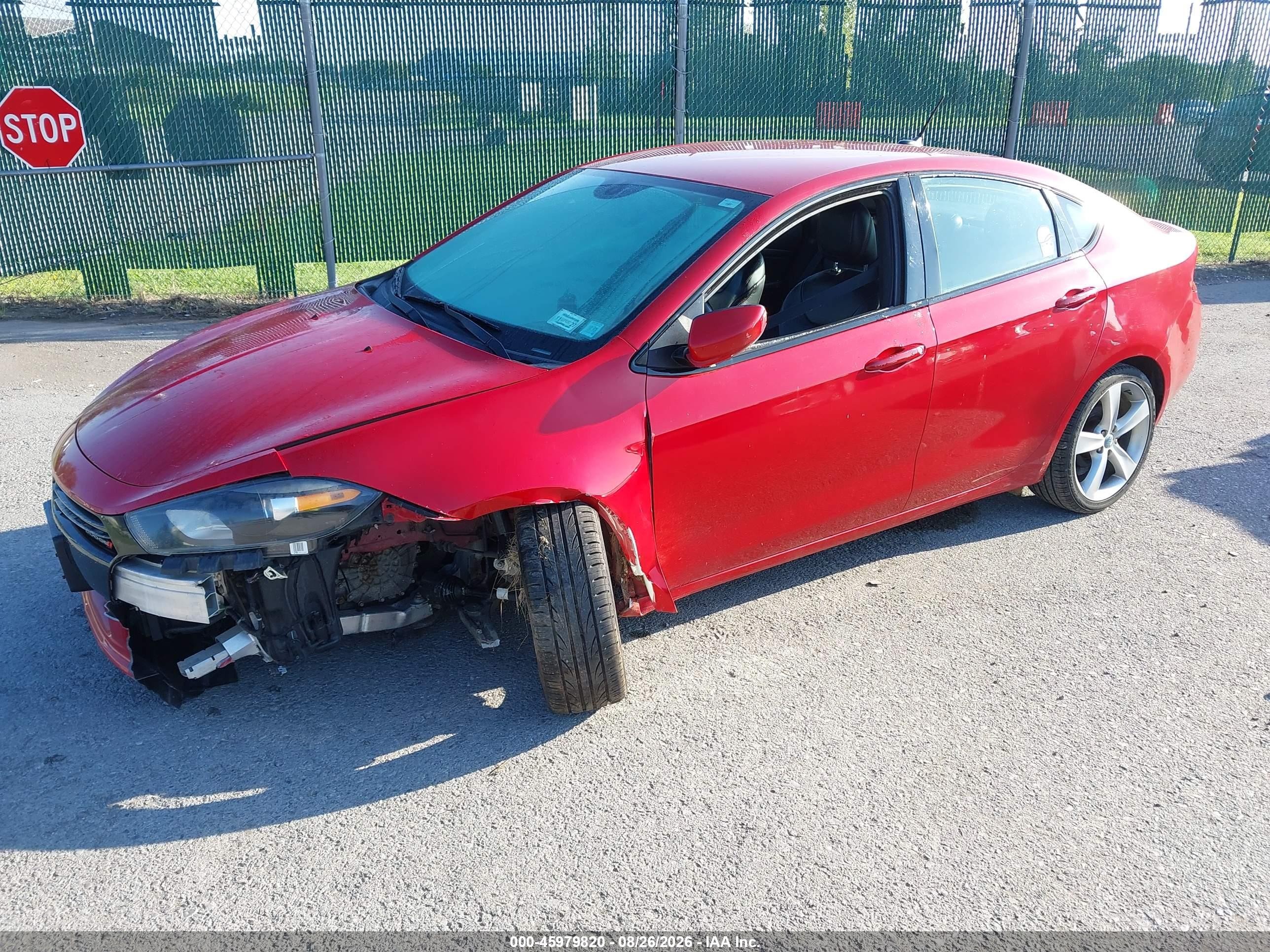 2015 Dodge Dart Gt Red vin: 1C3CDFEB7FD150806