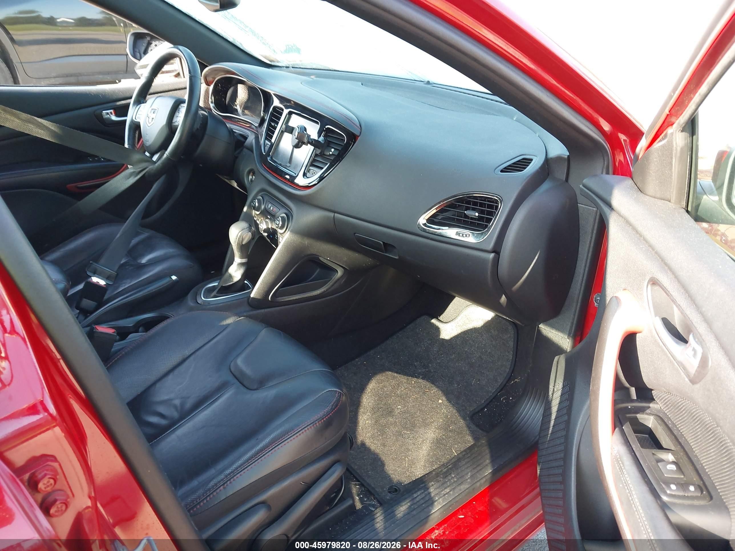 2015 Dodge Dart Gt Red vin: 1C3CDFEB7FD150806