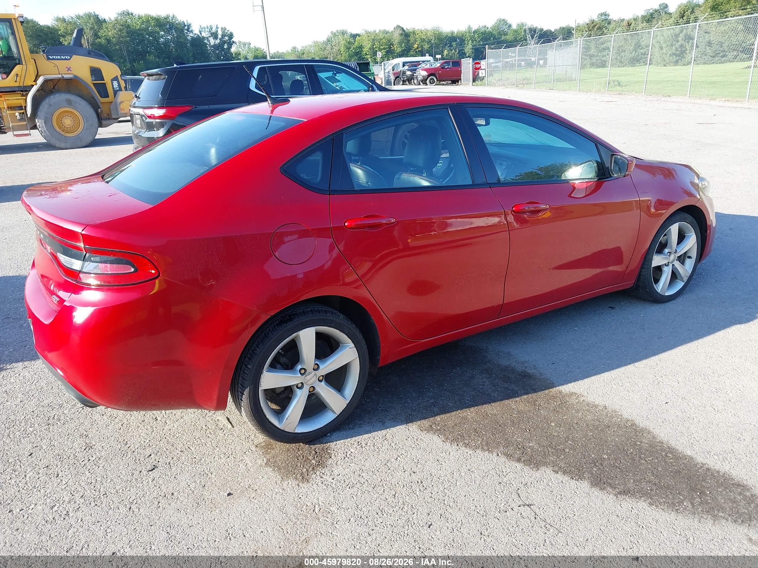 2015 Dodge Dart Gt Red vin: 1C3CDFEB7FD150806
