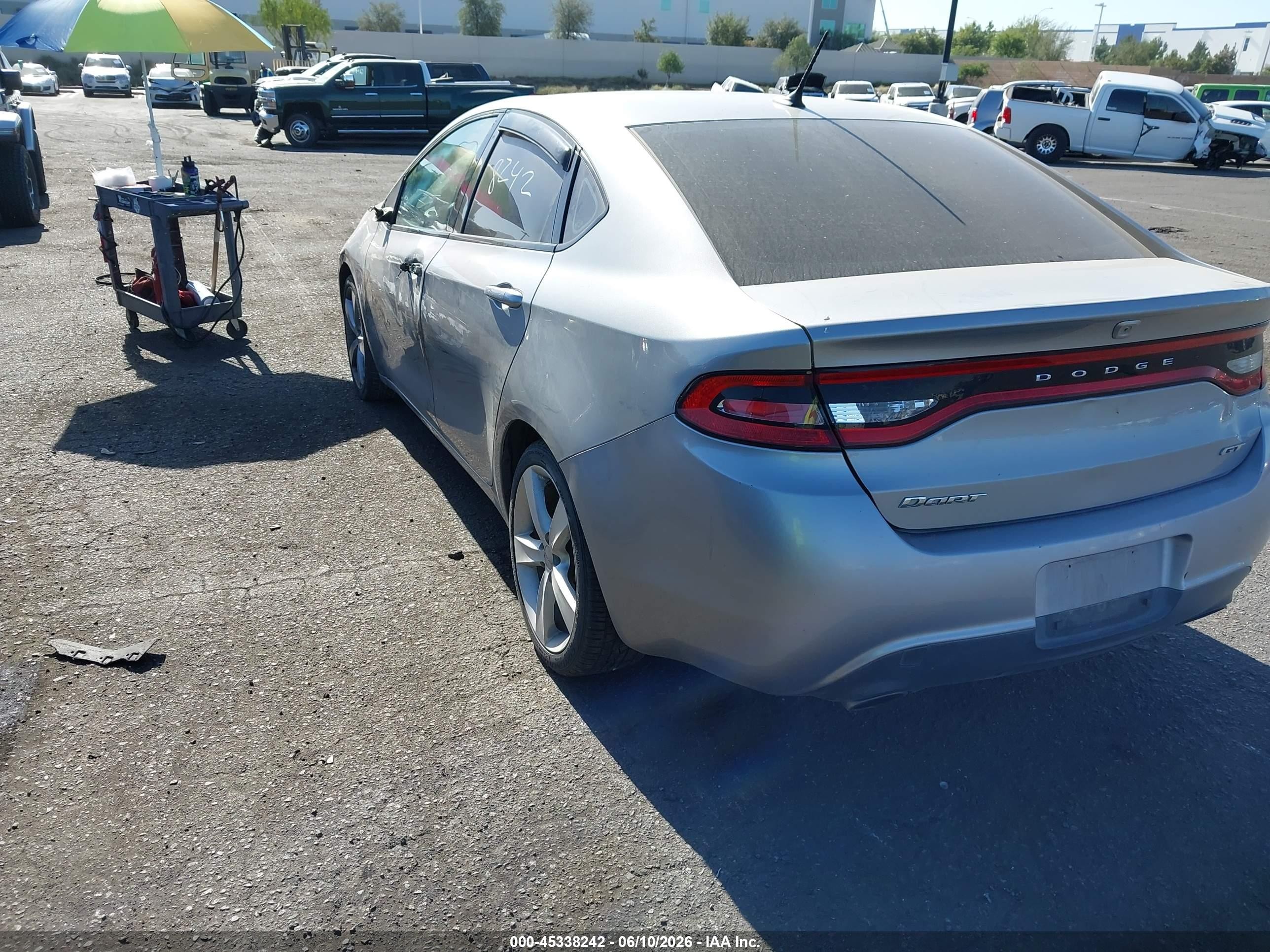 2015 Dodge Dart Gt Black vin: 1C3CDFEB7FD193591