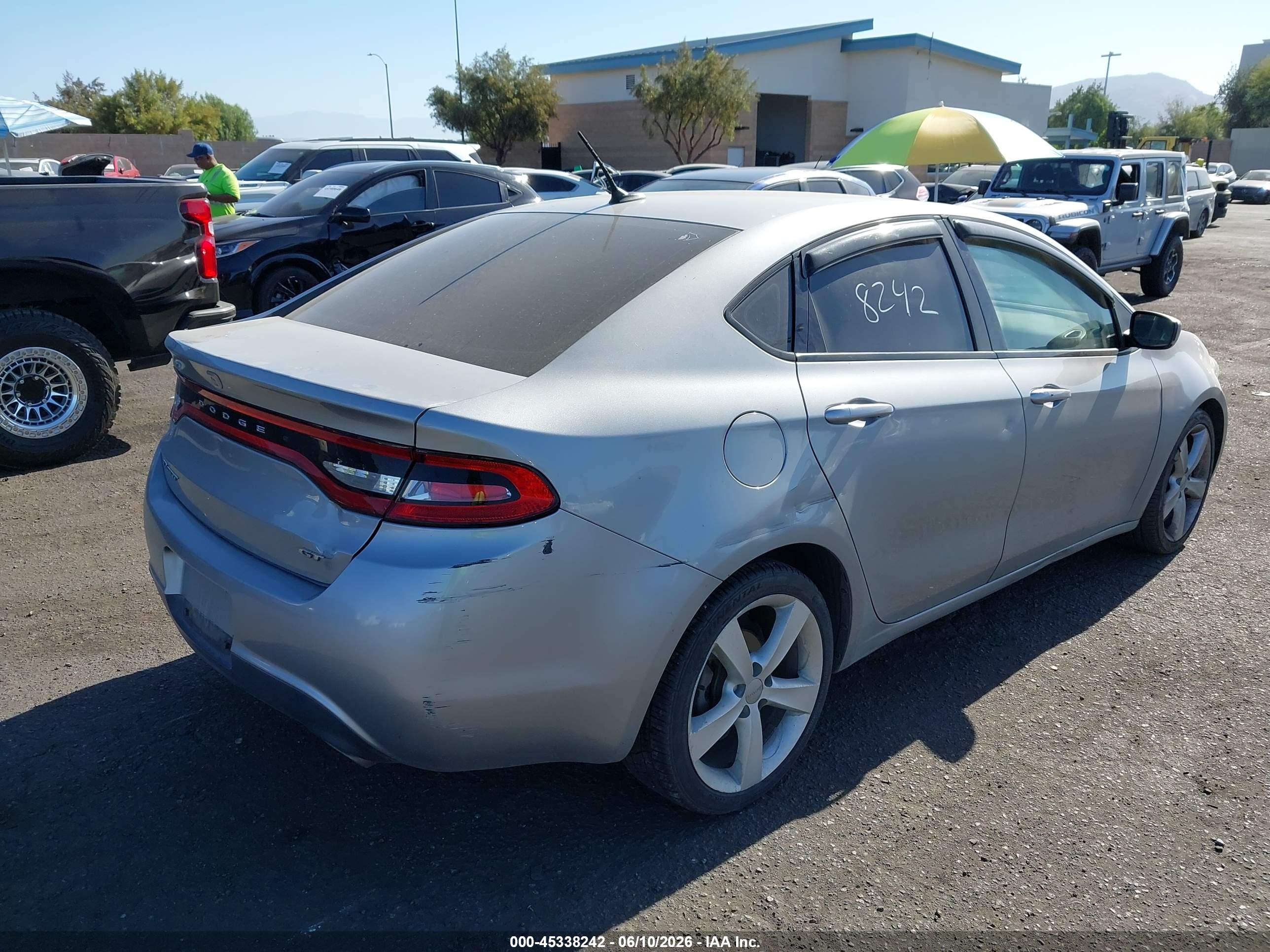 2015 Dodge Dart Gt Black vin: 1C3CDFEB7FD193591