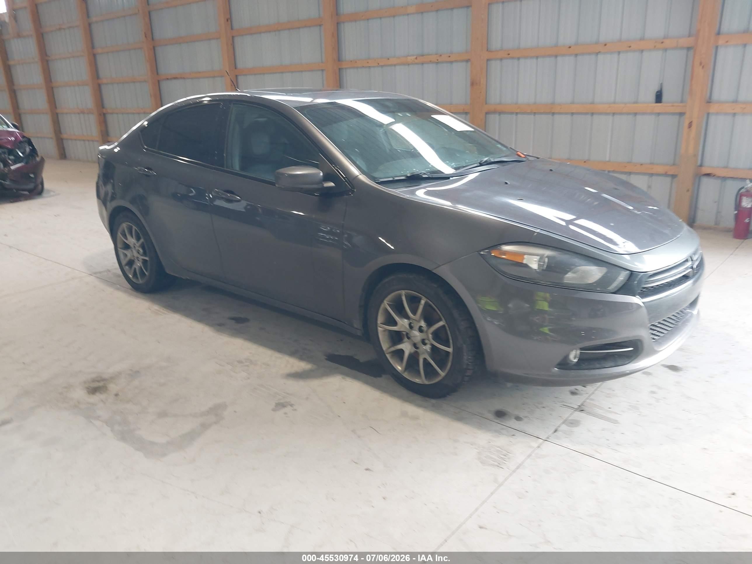 2015 Dodge Dart Gt Gray vin: 1C3CDFEB7FD266250