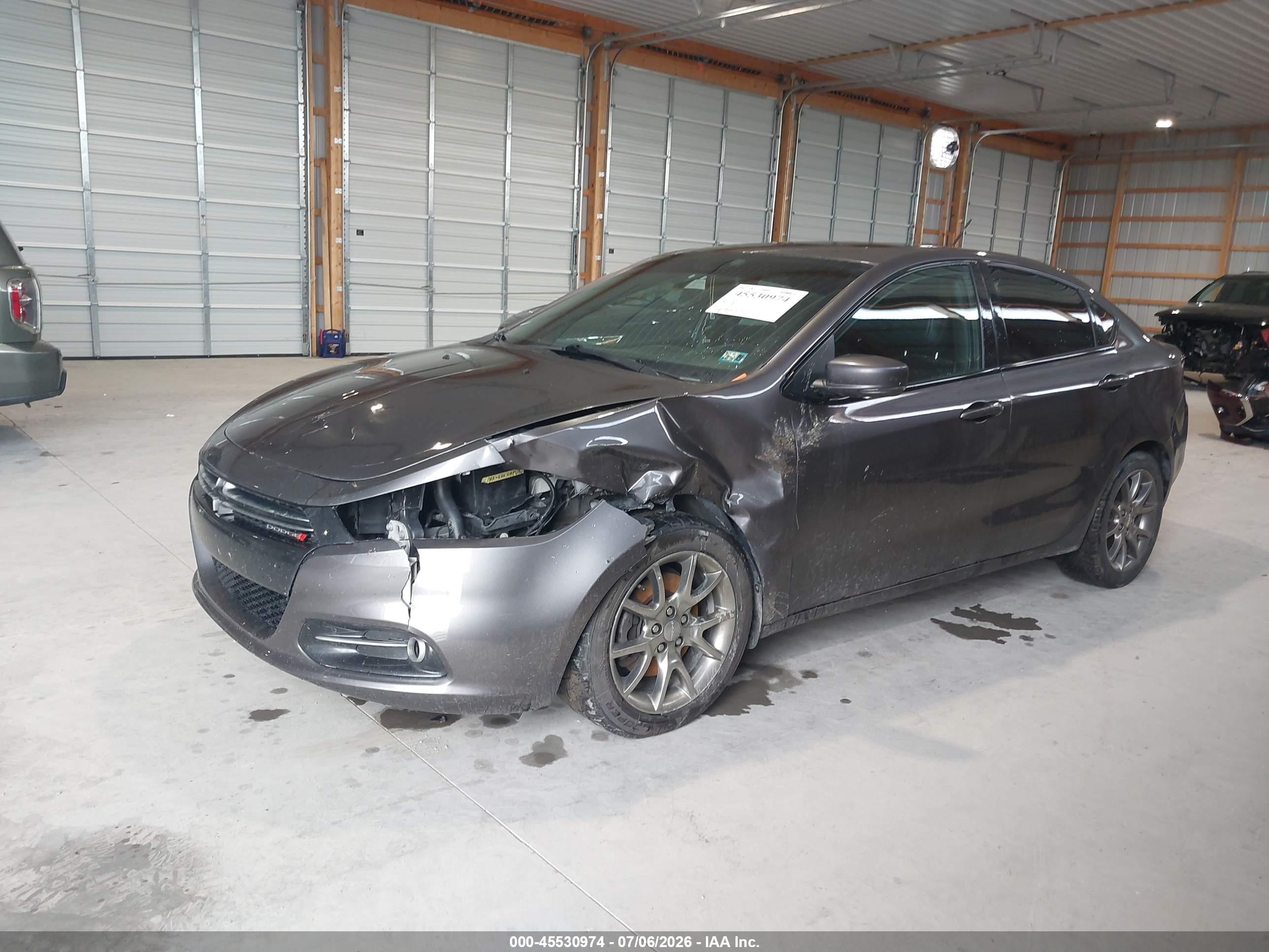 2015 Dodge Dart Gt Gray vin: 1C3CDFEB7FD266250