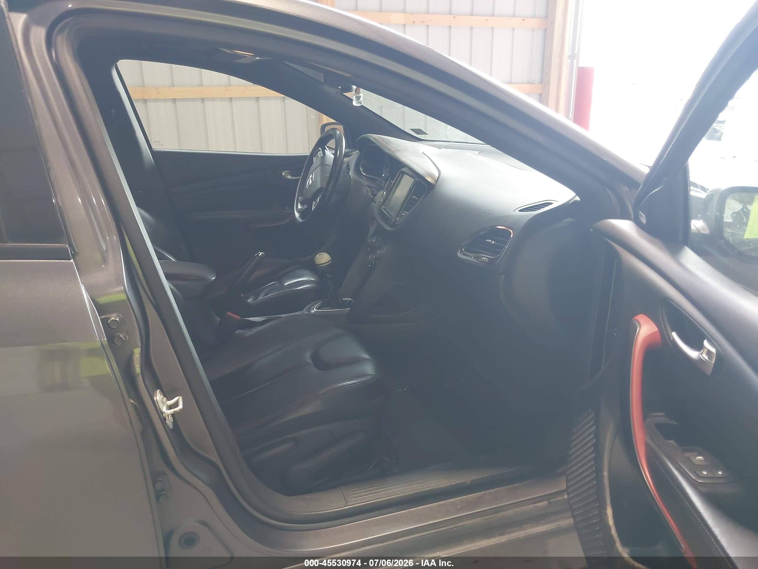 2015 Dodge Dart Gt Gray vin: 1C3CDFEB7FD266250