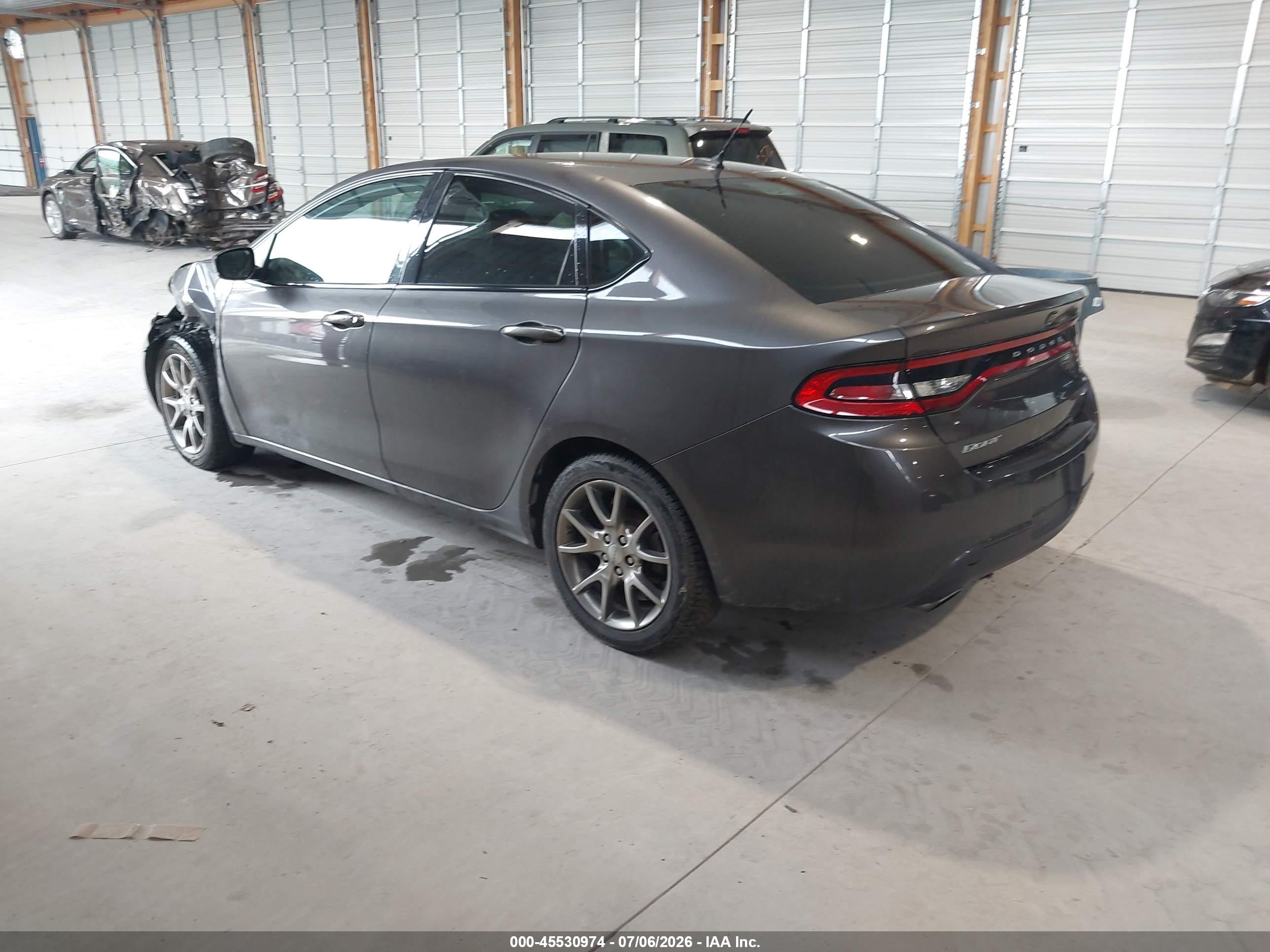 2015 Dodge Dart Gt Gray vin: 1C3CDFEB7FD266250