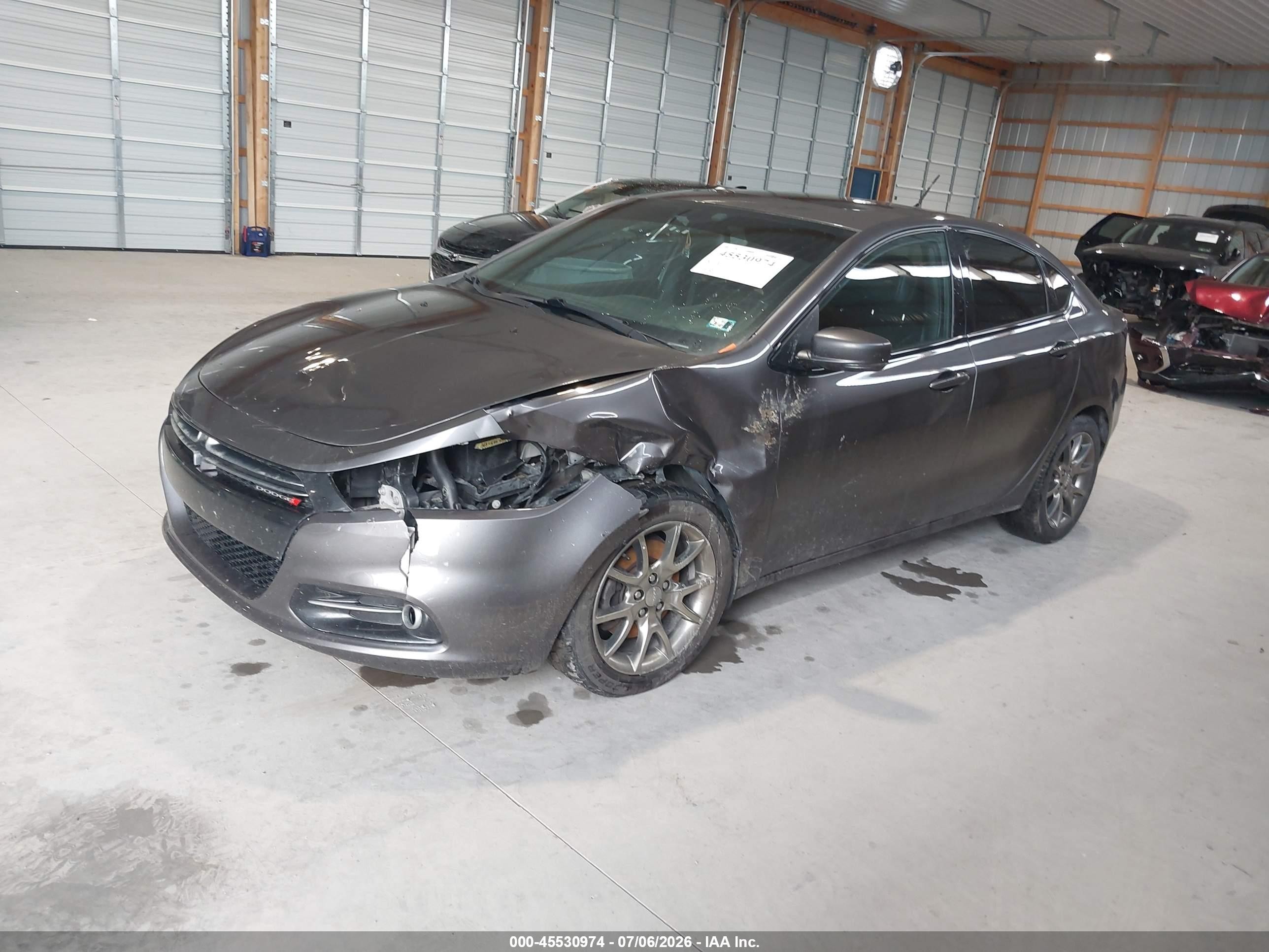 2015 Dodge Dart Gt Gray vin: 1C3CDFEB7FD266250