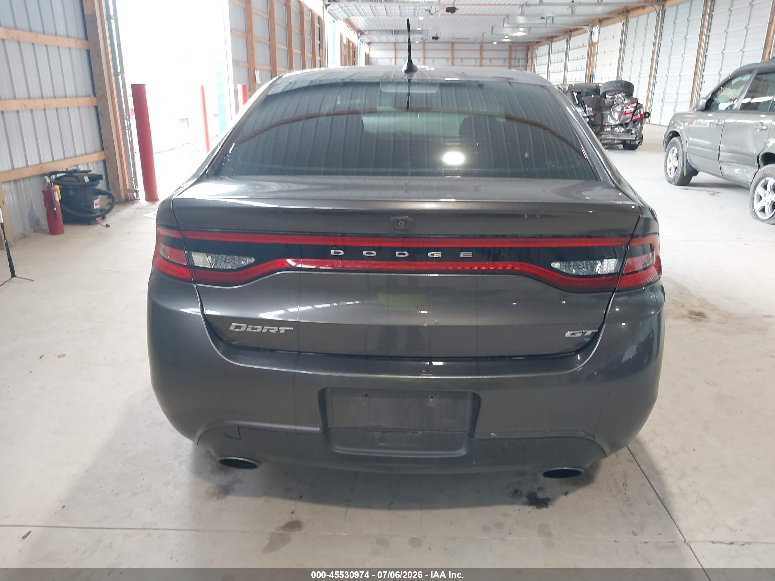 2015 Dodge Dart Gt Gray vin: 1C3CDFEB7FD266250