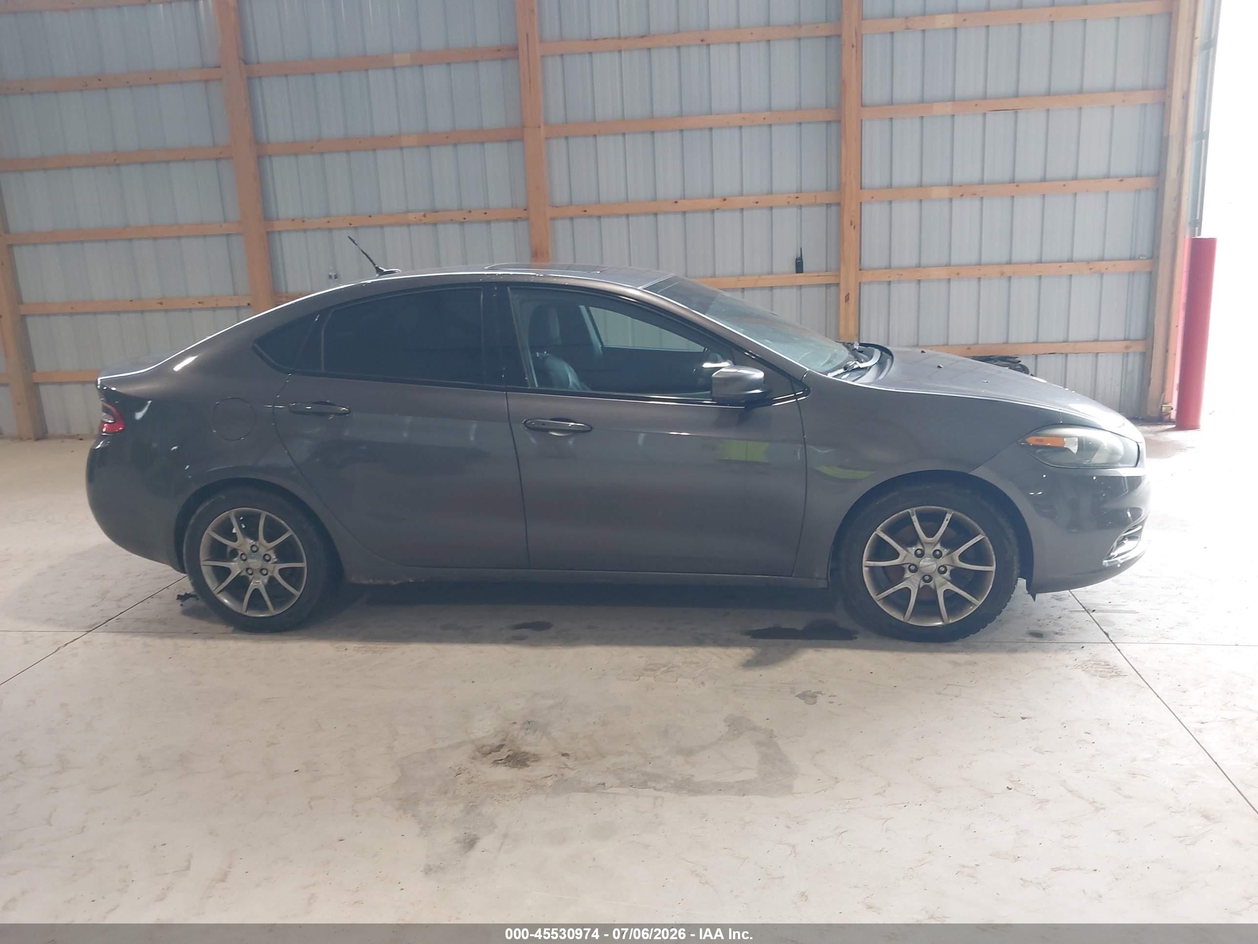 2015 Dodge Dart Gt Gray vin: 1C3CDFEB7FD266250