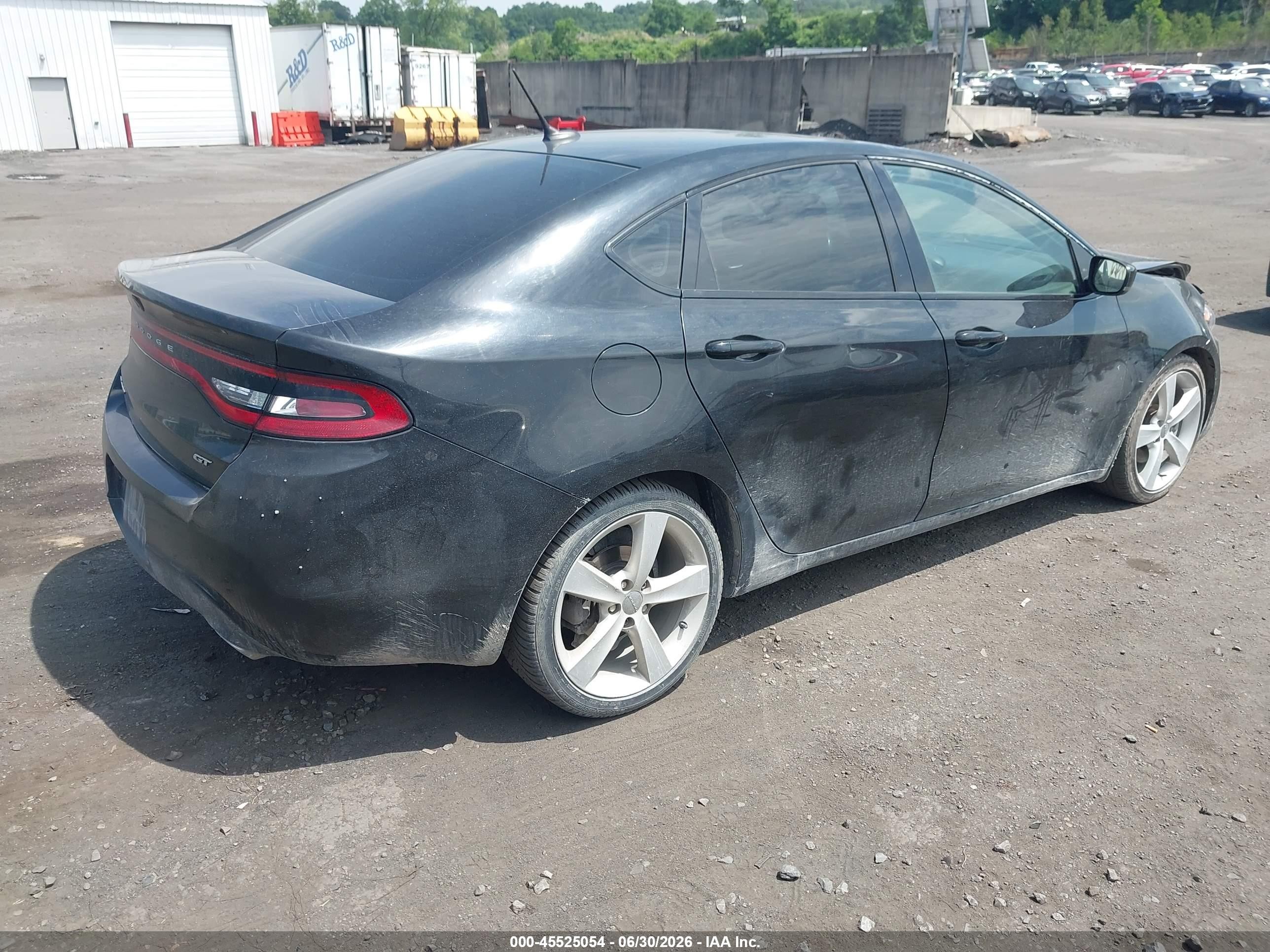 2014 Dodge Dart Gt Black vin: 1C3CDFEB8ED725283