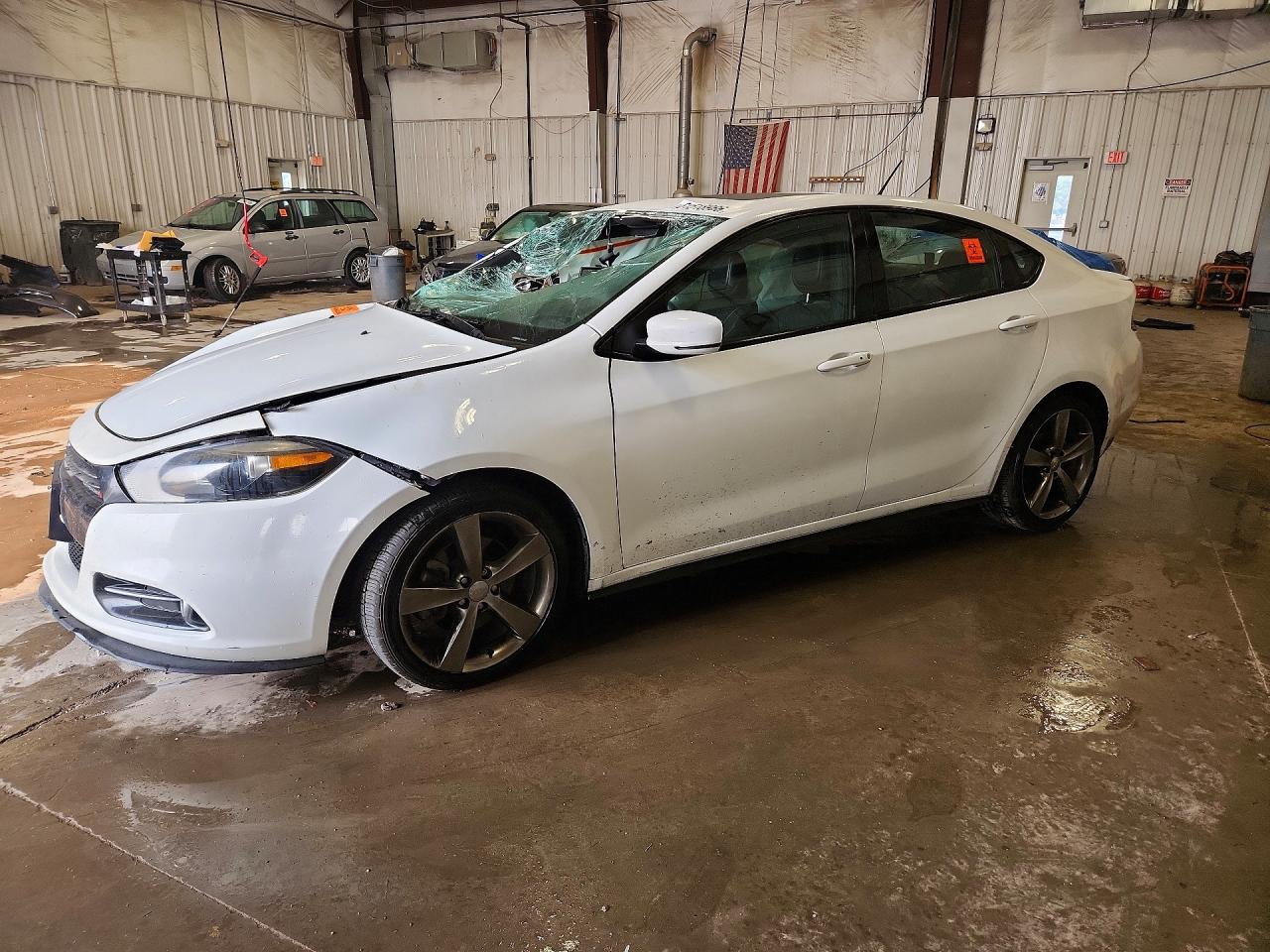 2015 Dodge Dart Gt White vin: 1C3CDFEB8FD406791