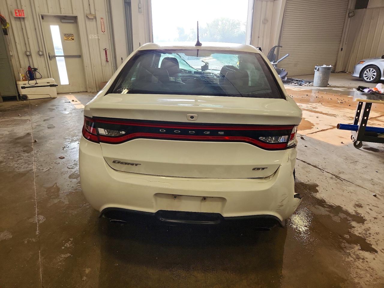 2015 Dodge Dart Gt White vin: 1C3CDFEB8FD406791