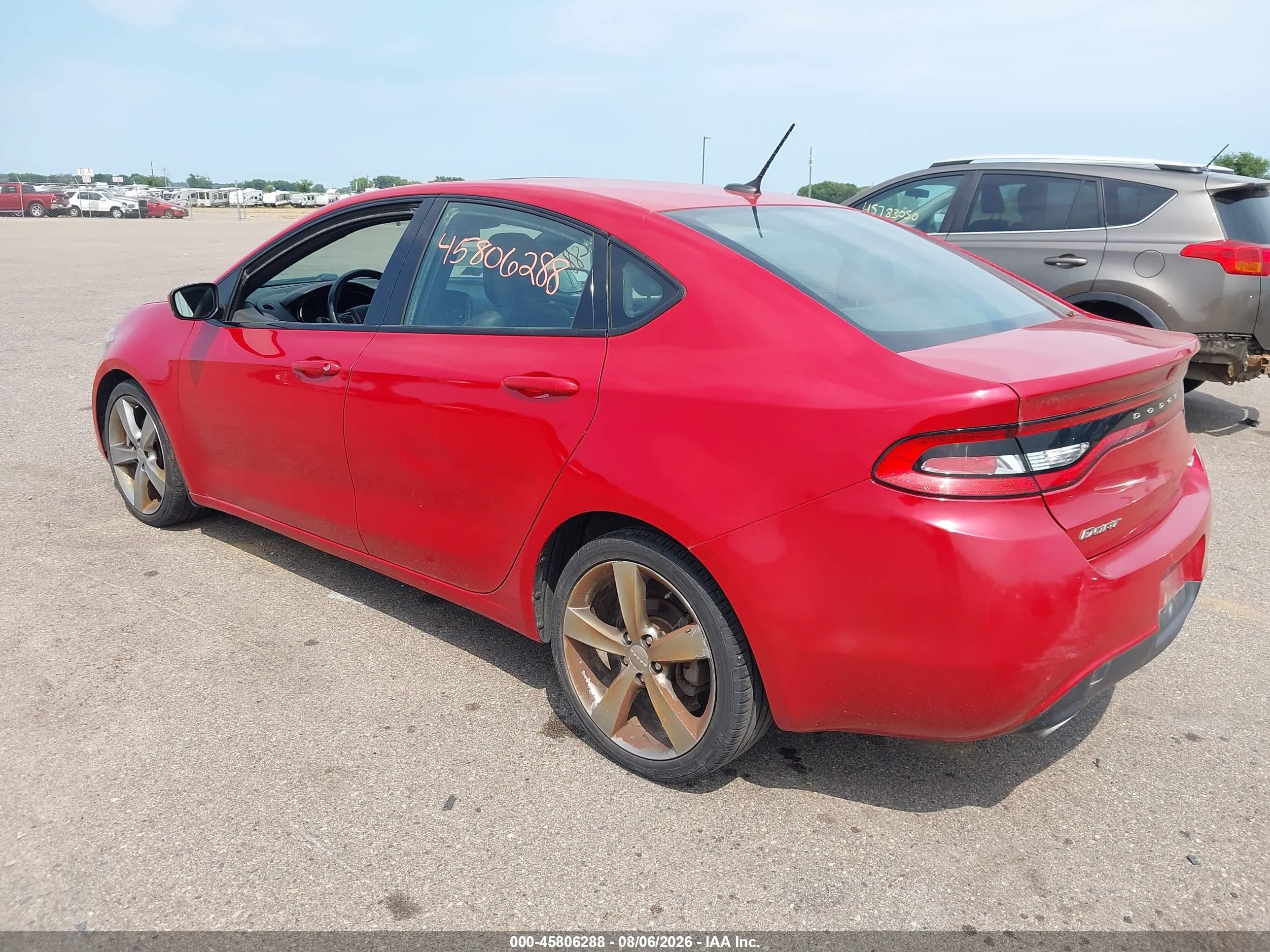 2014 Dodge Dart Gt Красный vin: 1C3CDFEB9ED677518
