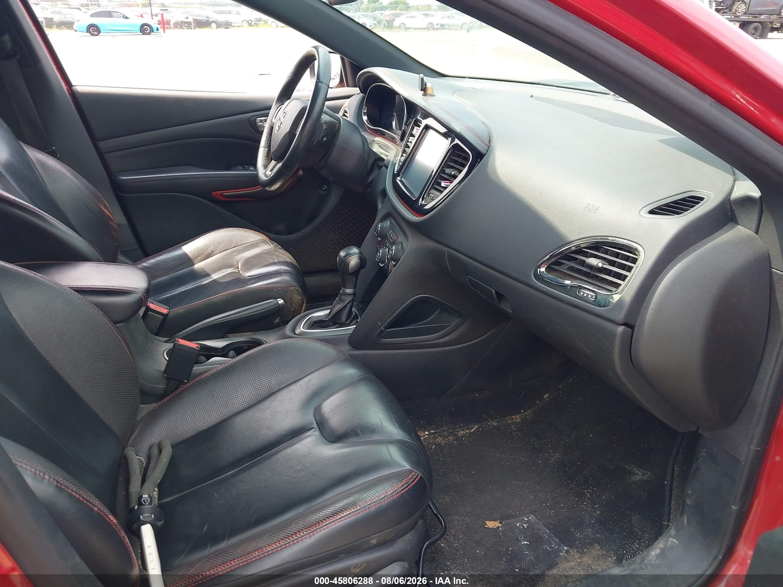 2014 Dodge Dart Gt Красный vin: 1C3CDFEB9ED677518