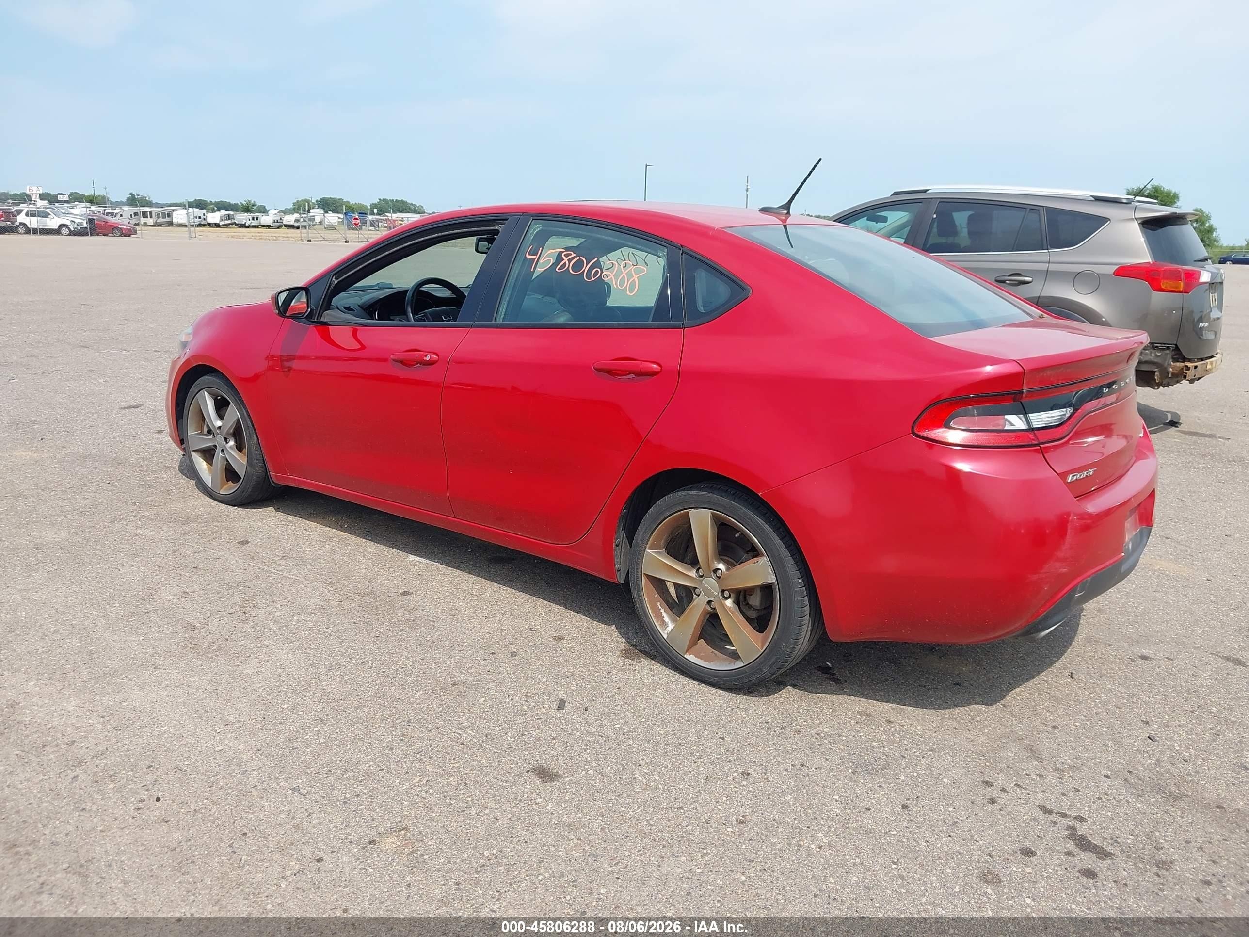 2014 Dodge Dart Gt Красный vin: 1C3CDFEB9ED677518
