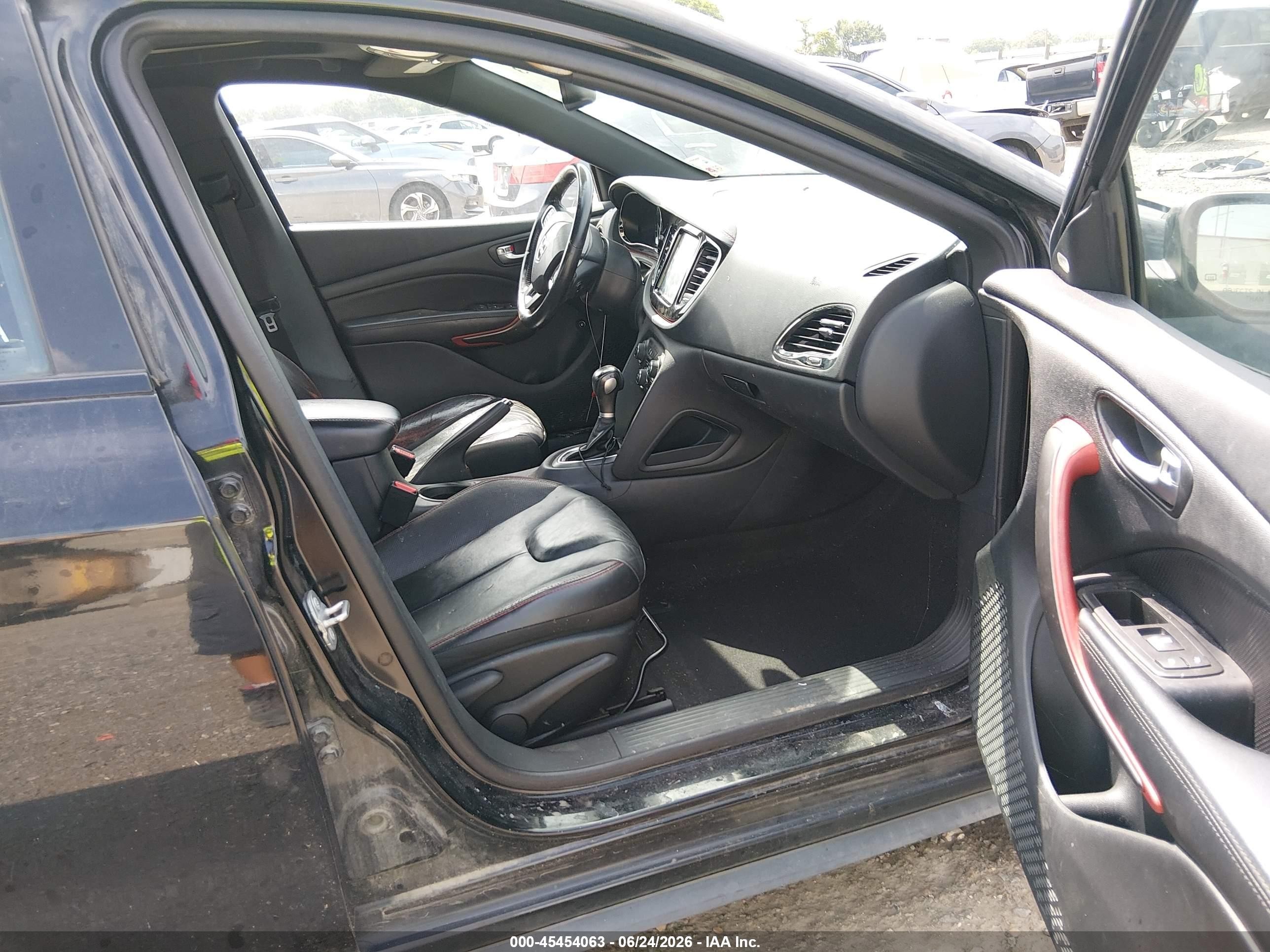 2014 Dodge Dart Gt Black vin: 1C3CDFEB9ED866198
