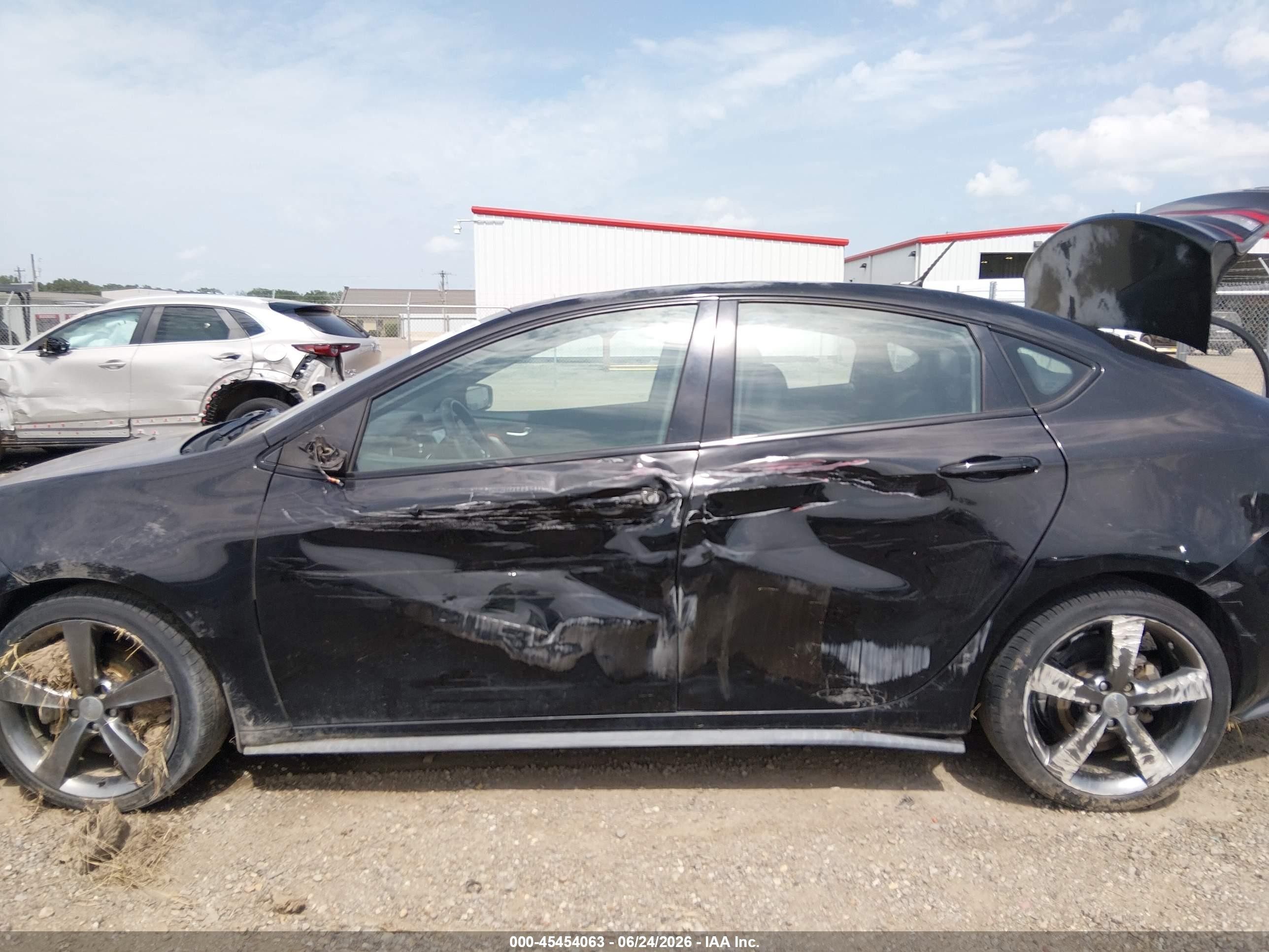 2014 Dodge Dart Gt Black vin: 1C3CDFEB9ED866198