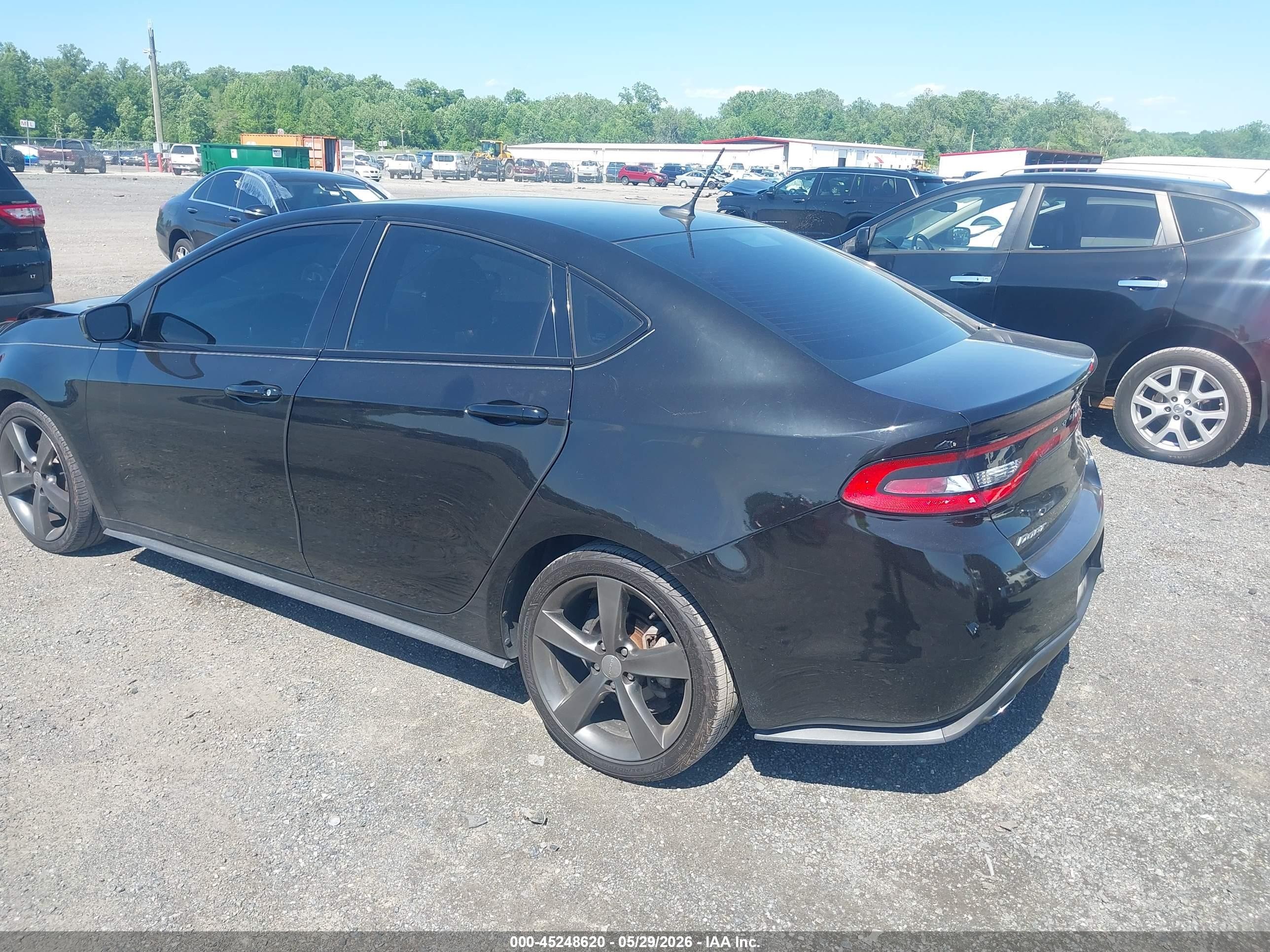 2014 Dodge Dart Gt Black vin: 1C3CDFEB9ED867352