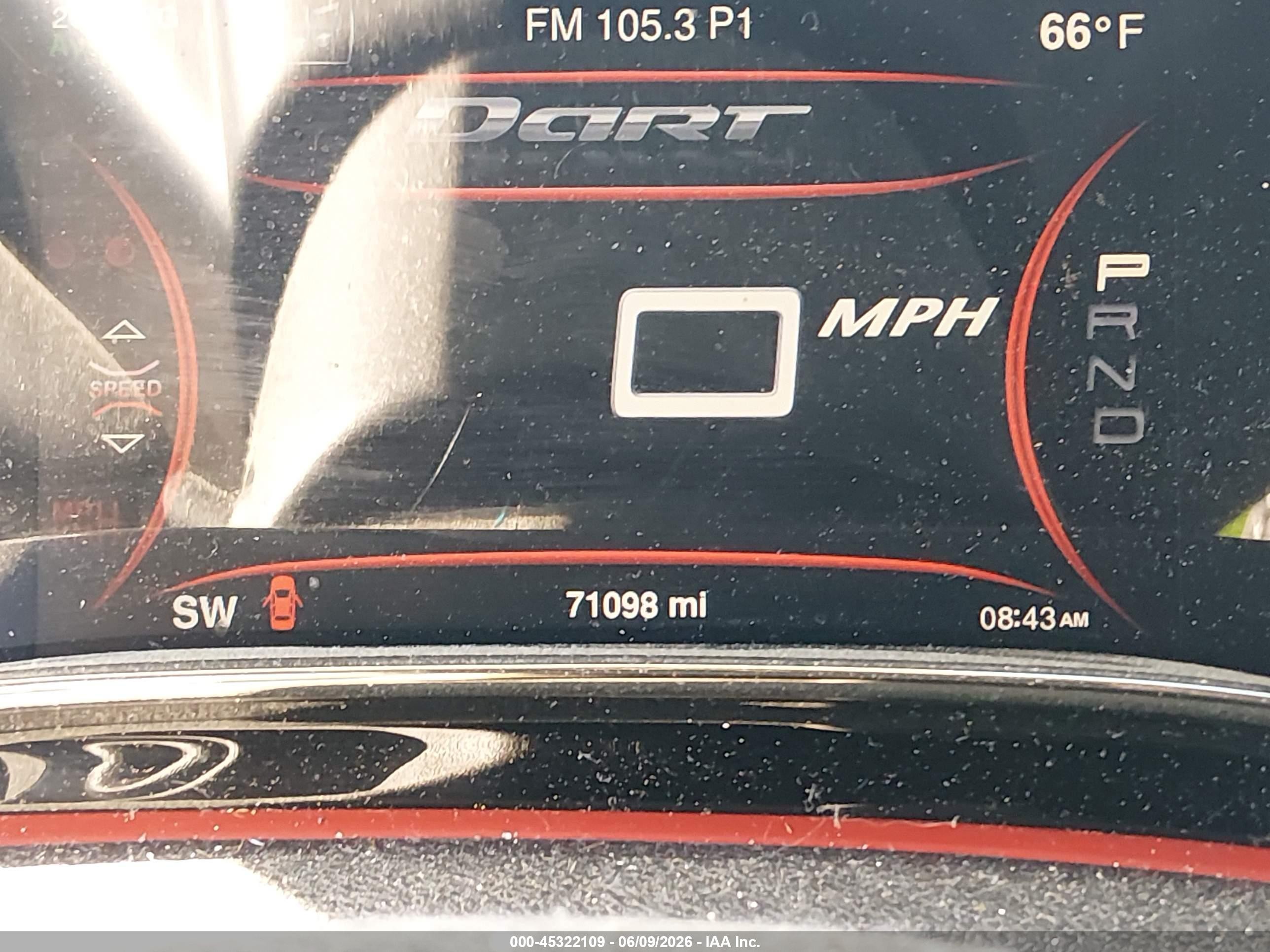 2015 Dodge Dart Gt Gray vin: 1C3CDFEB9FD187405