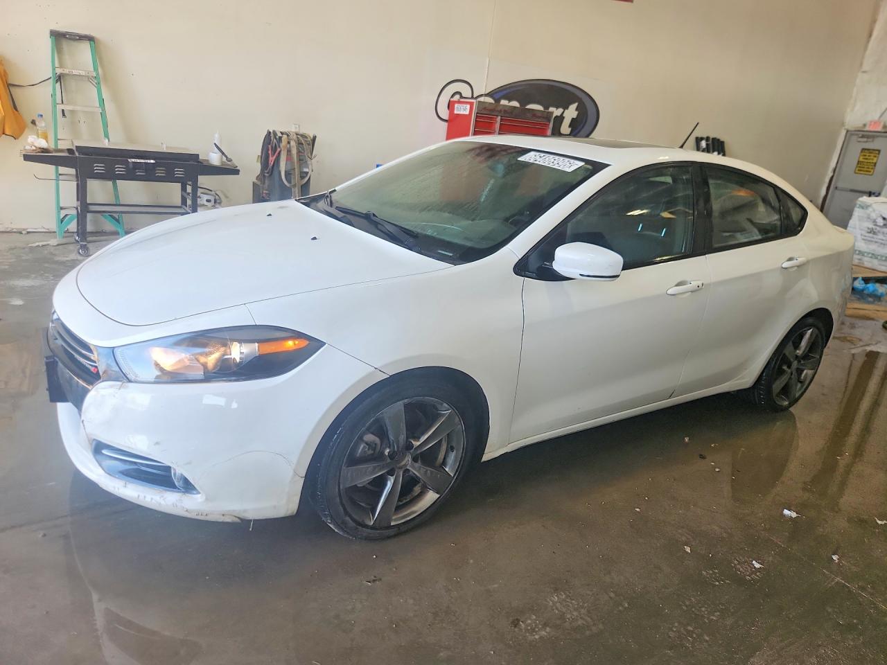 2015 Dodge Dart Gt White vin: 1C3CDFEB9FD200704