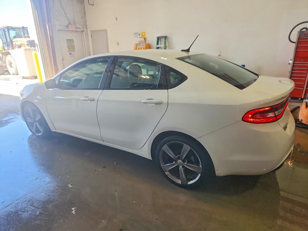 2015 Dodge Dart Gt White vin: 1C3CDFEB9FD200704