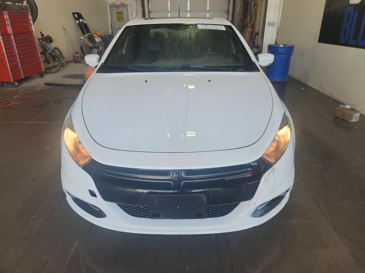 2015 Dodge Dart Gt White vin: 1C3CDFEB9FD200704 Damage: Left Head Lamp, Faded, Repair Required