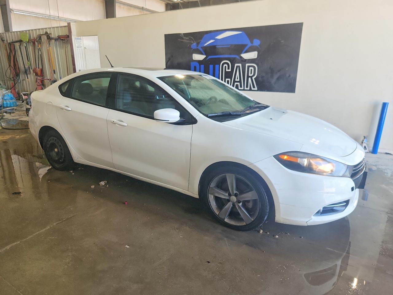 2015 Dodge Dart Gt White vin: 1C3CDFEB9FD200704