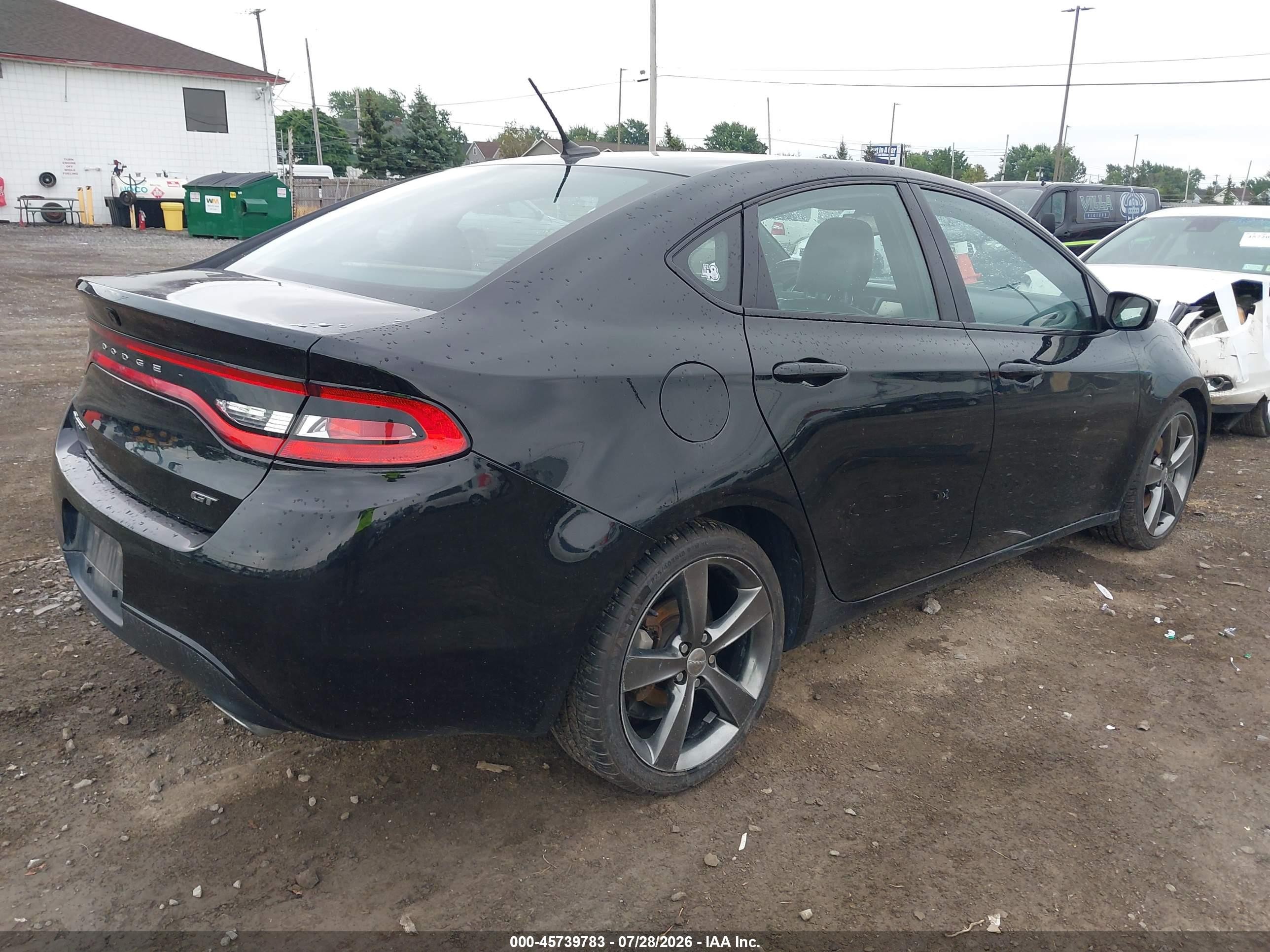 2015 Dodge Dart Gt Black vin: 1C3CDFEB9FD315903