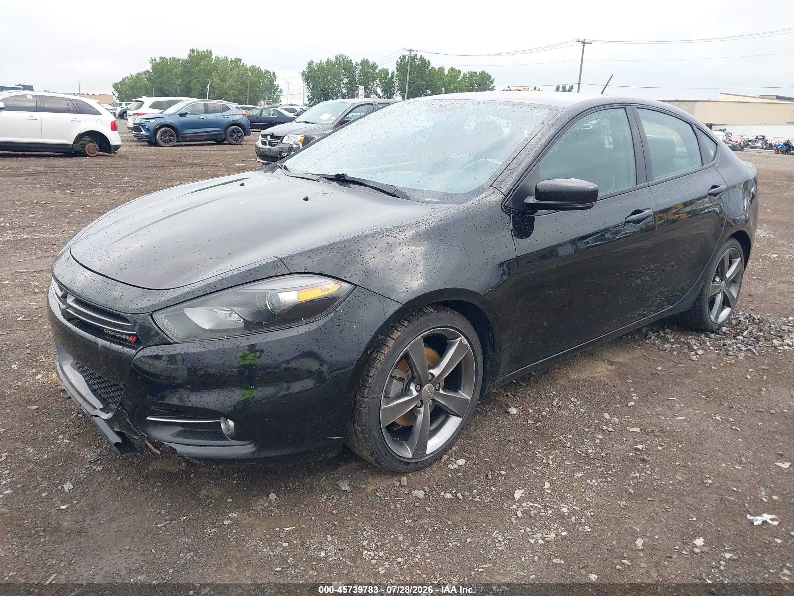 2015 Dodge Dart Gt Black vin: 1C3CDFEB9FD315903