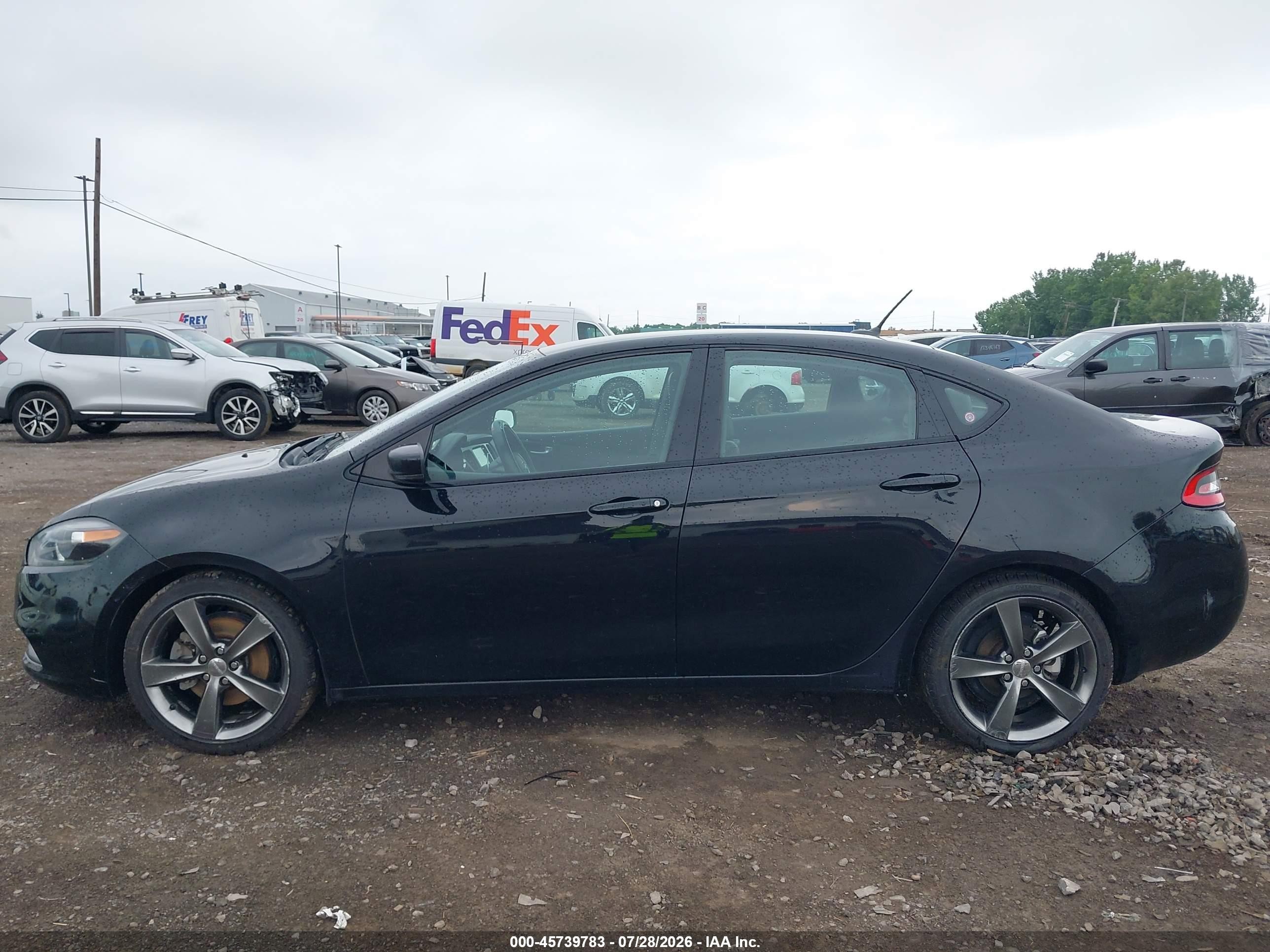 2015 Dodge Dart Gt Black vin: 1C3CDFEB9FD315903
