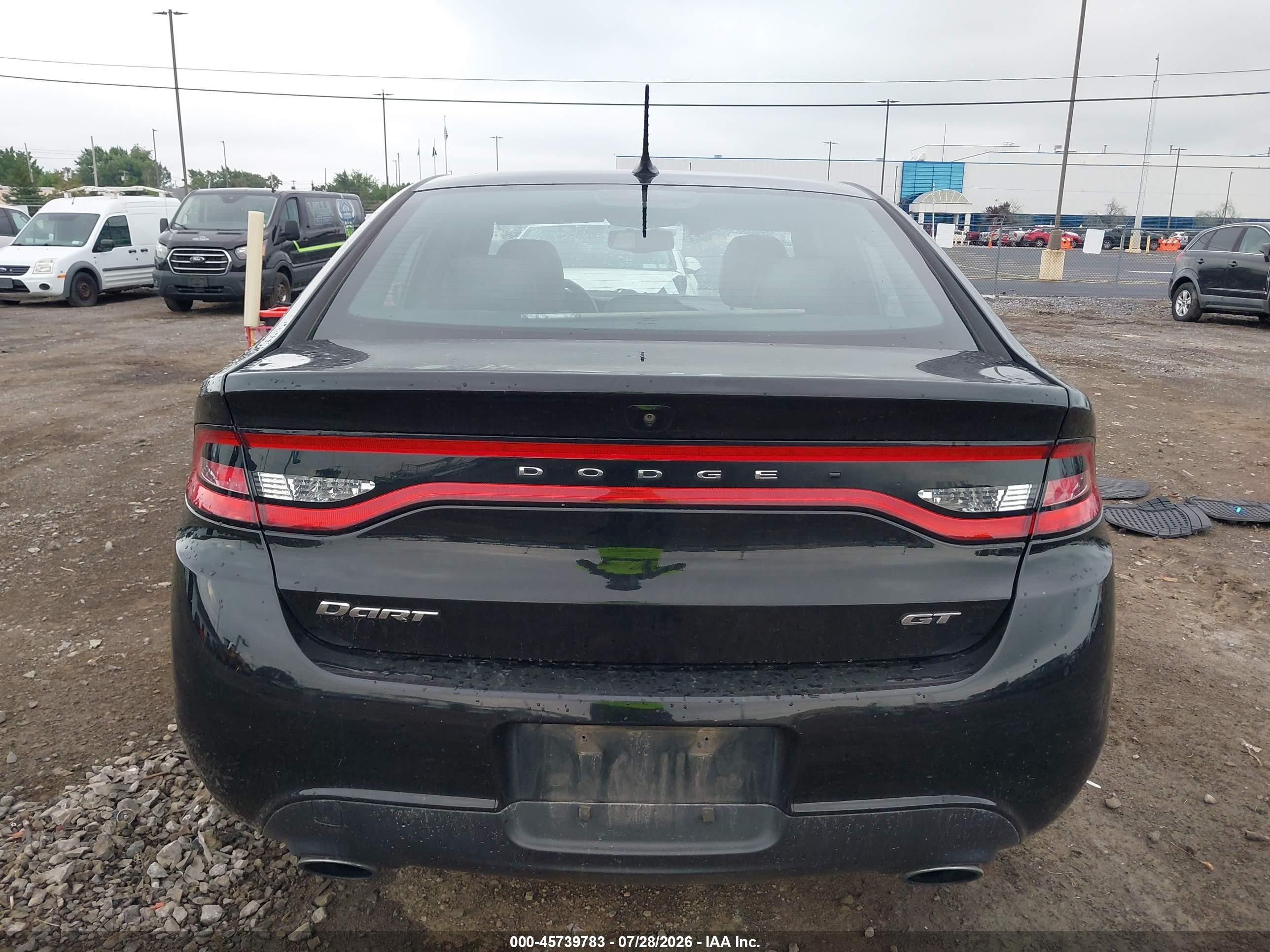 2015 Dodge Dart Gt Black vin: 1C3CDFEB9FD315903