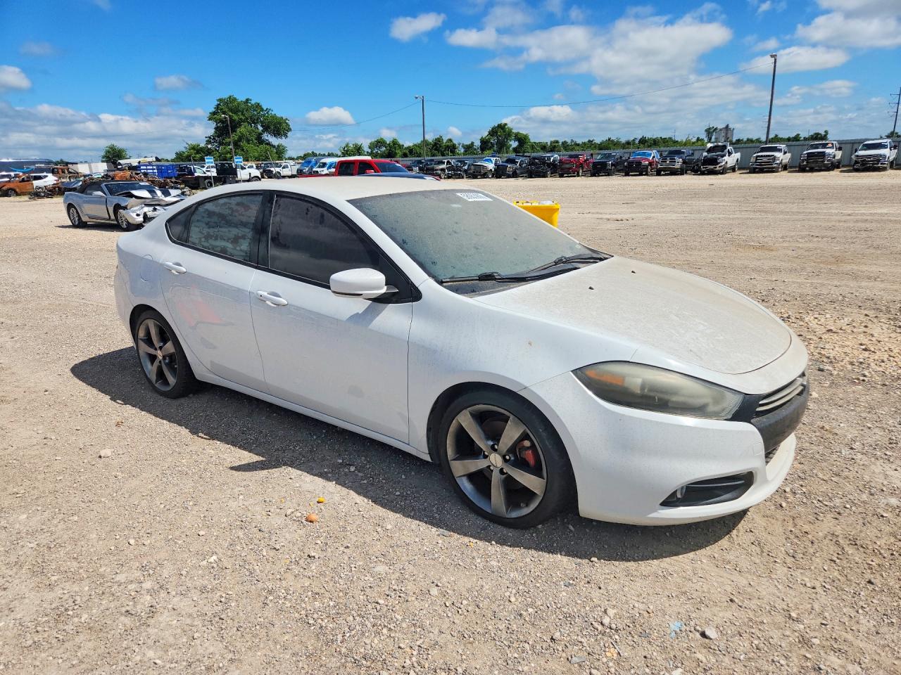 2015 Dodge Dart Gt White vin: 1C3CDFEB9FD374577