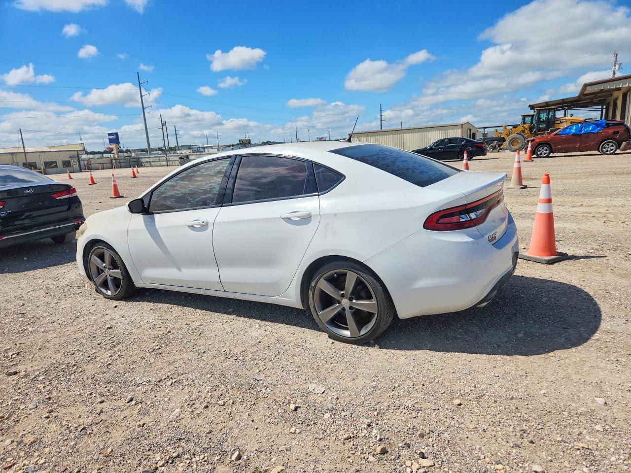 2015 Dodge Dart Gt White vin: 1C3CDFEB9FD374577