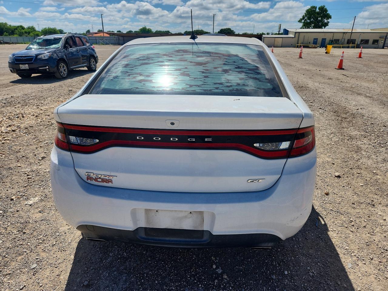 2015 Dodge Dart Gt White vin: 1C3CDFEB9FD374577