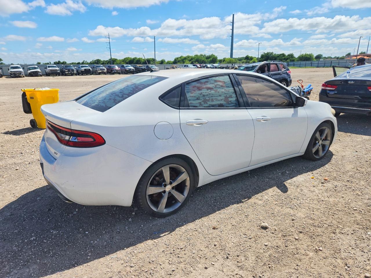 2015 Dodge Dart Gt White vin: 1C3CDFEB9FD374577