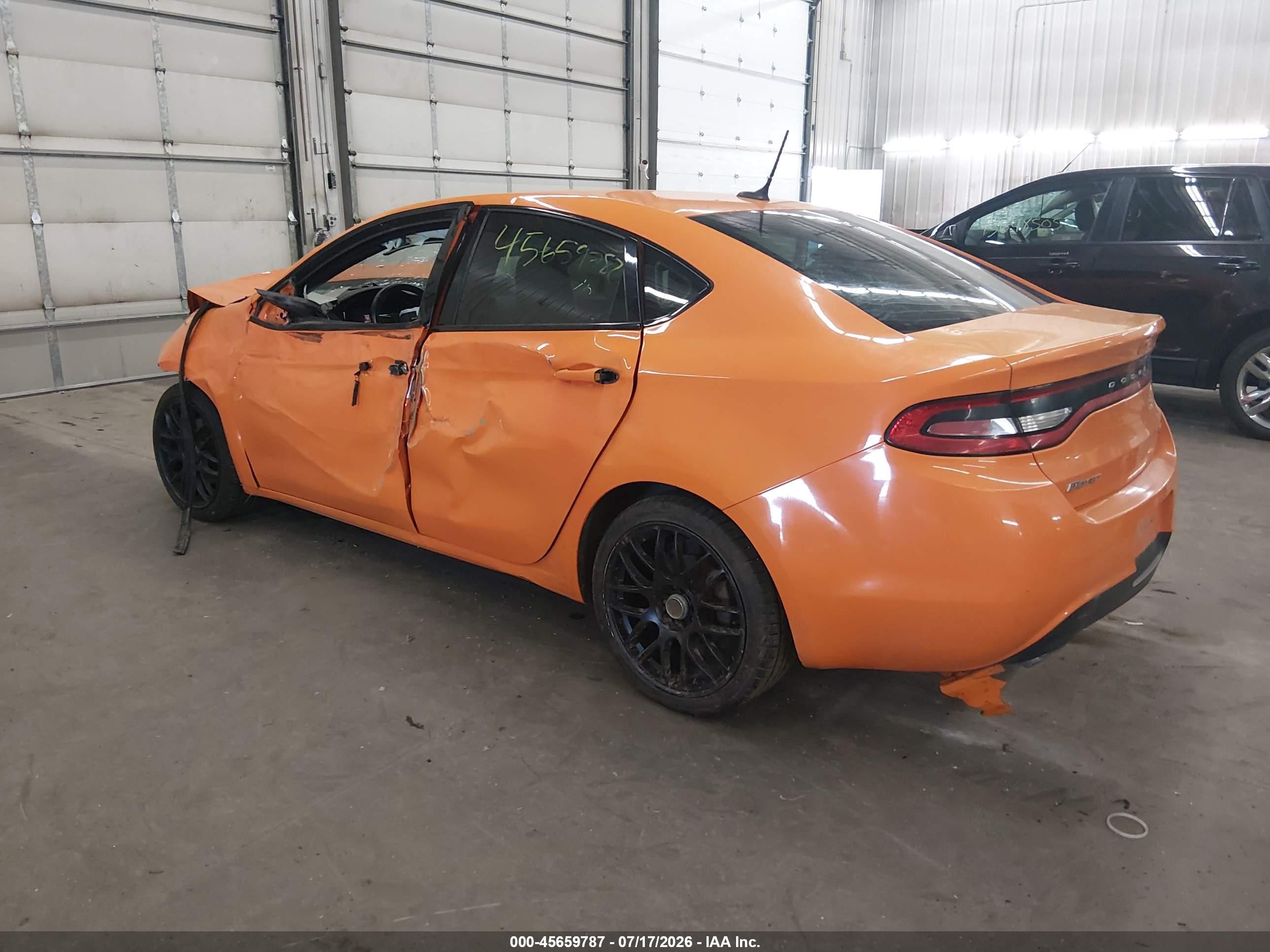 2014 Dodge Dart Gt Orange vin: 1C3CDFEBXED692786
