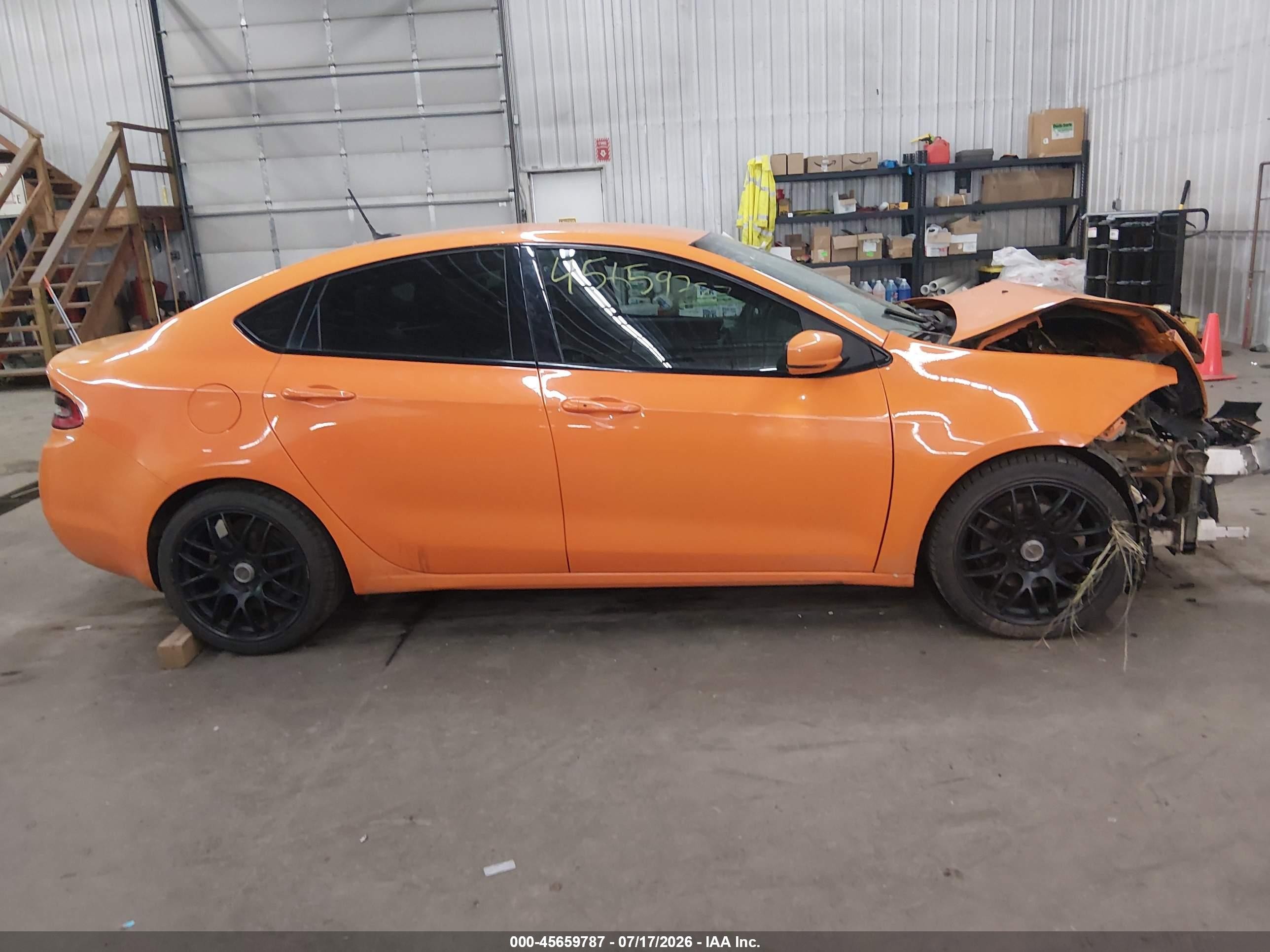 2014 Dodge Dart Gt Orange vin: 1C3CDFEBXED692786
