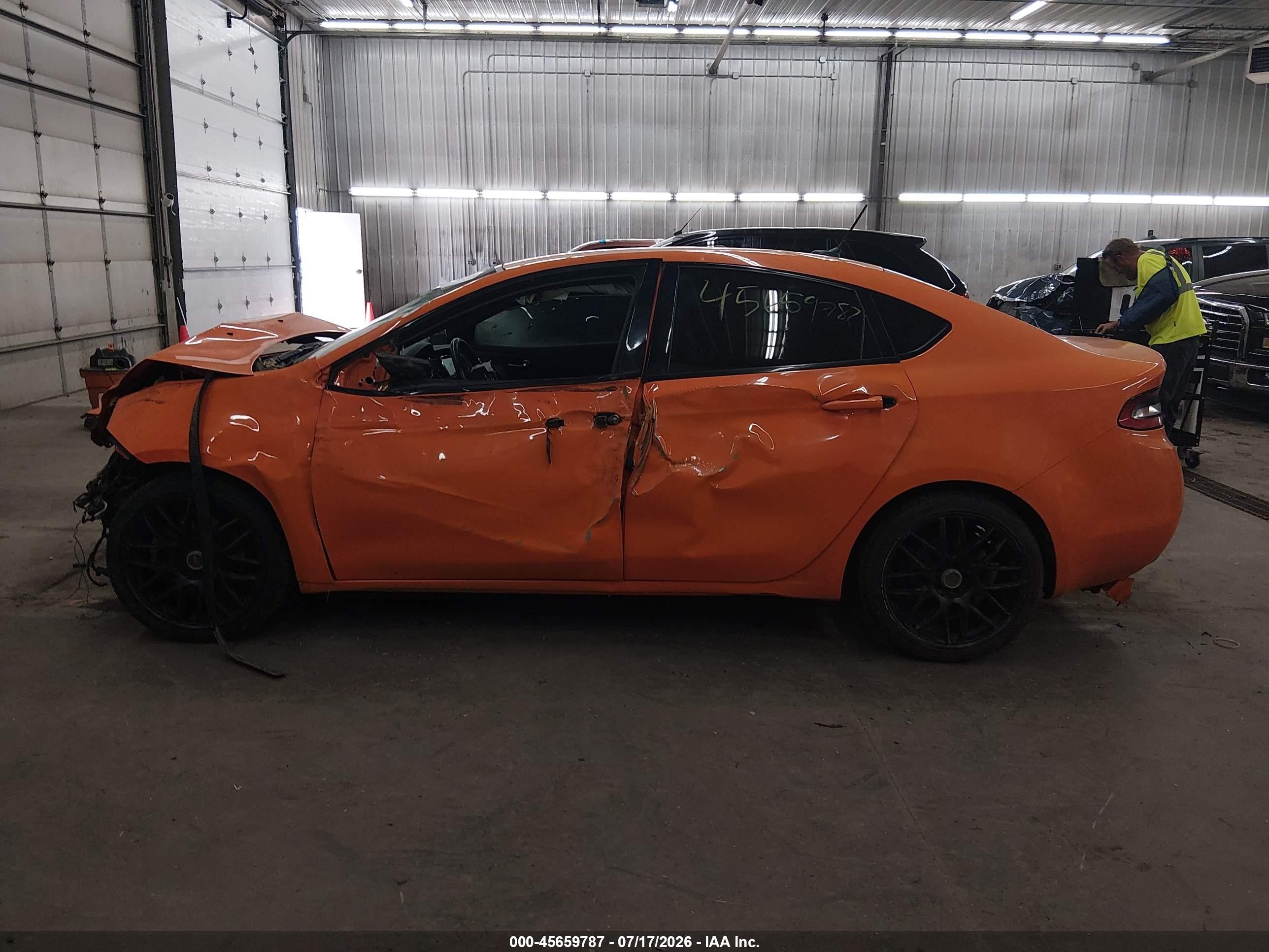 2014 Dodge Dart Gt Orange vin: 1C3CDFEBXED692786