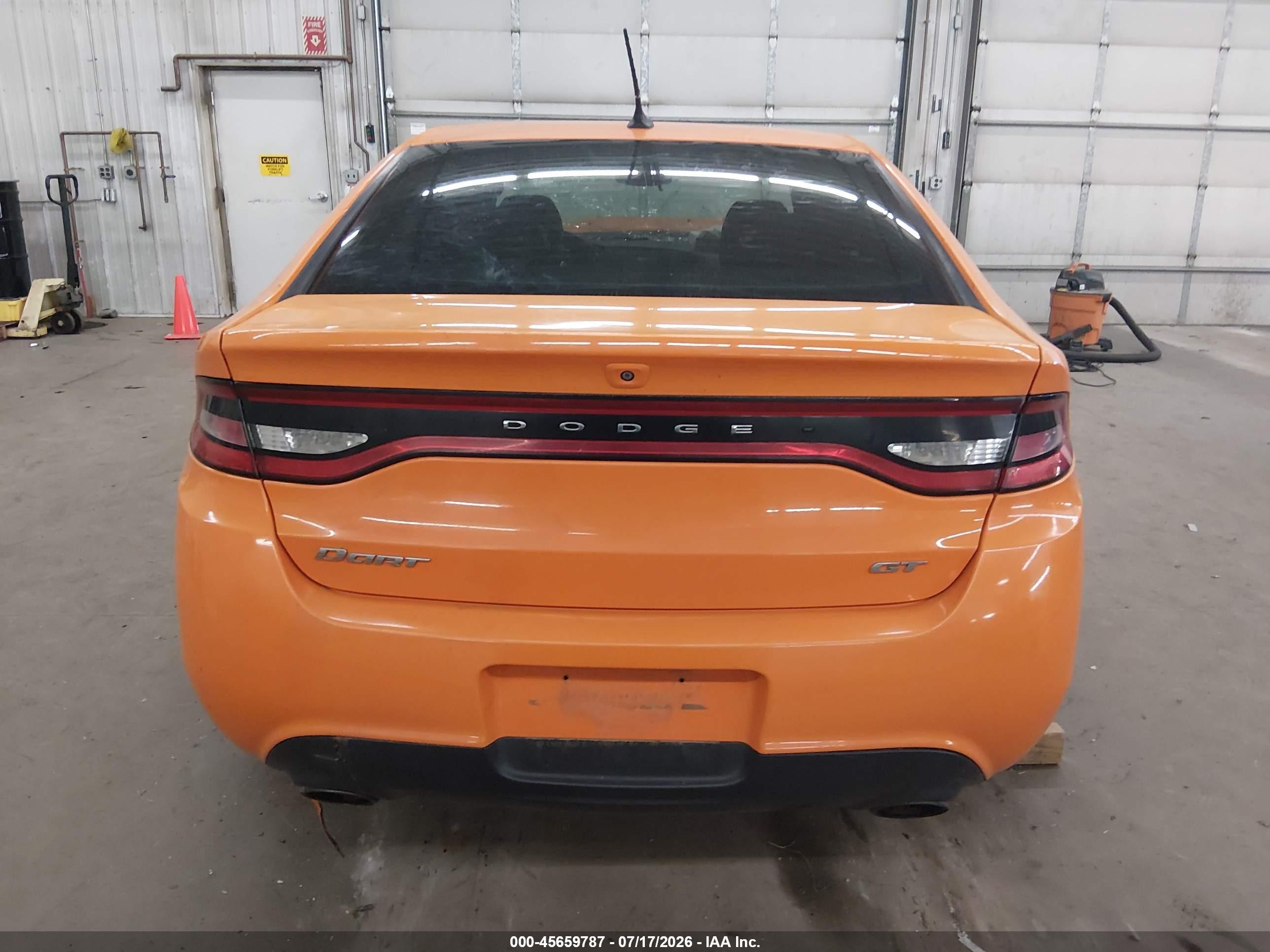 2014 Dodge Dart Gt Orange vin: 1C3CDFEBXED692786